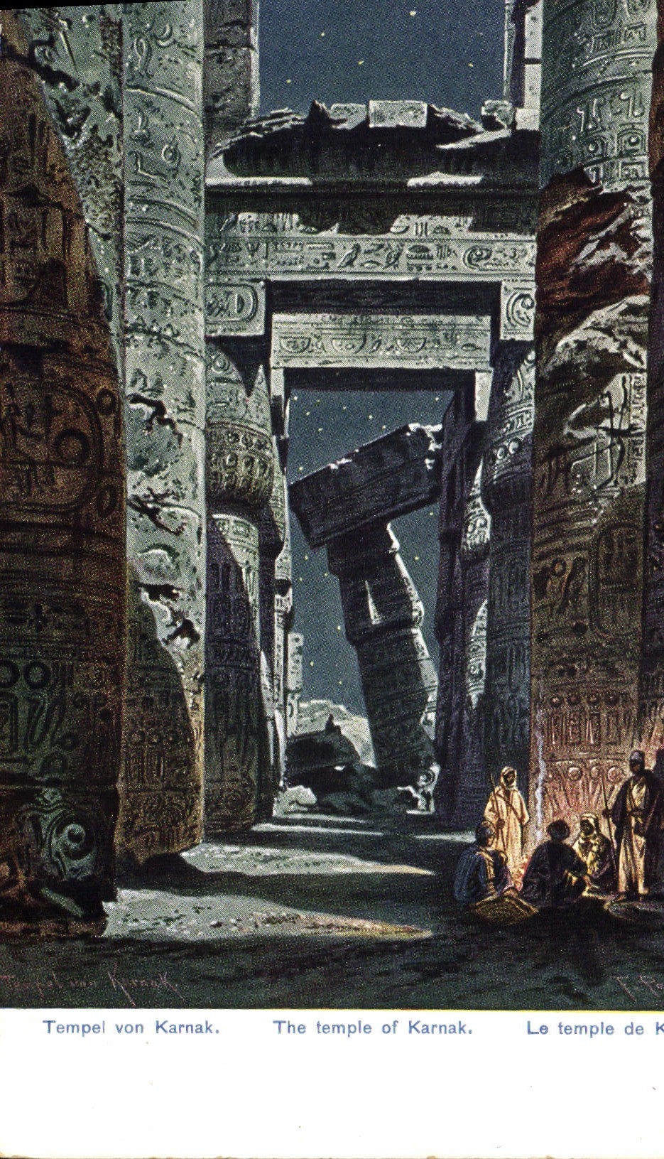 CPA Egypt Egypt Le temple de Karnak