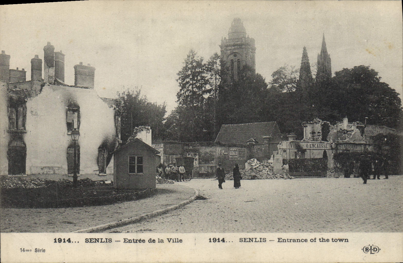 CPA Militaria 1914 Senlis Entrée de la Ville