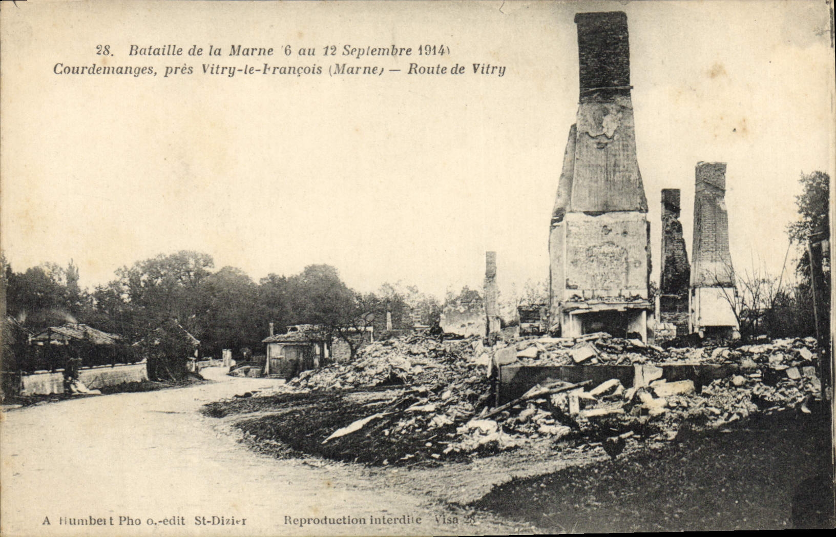 CPA Militaria Bataille de la Marne 6 au 12 Septembre 1914 