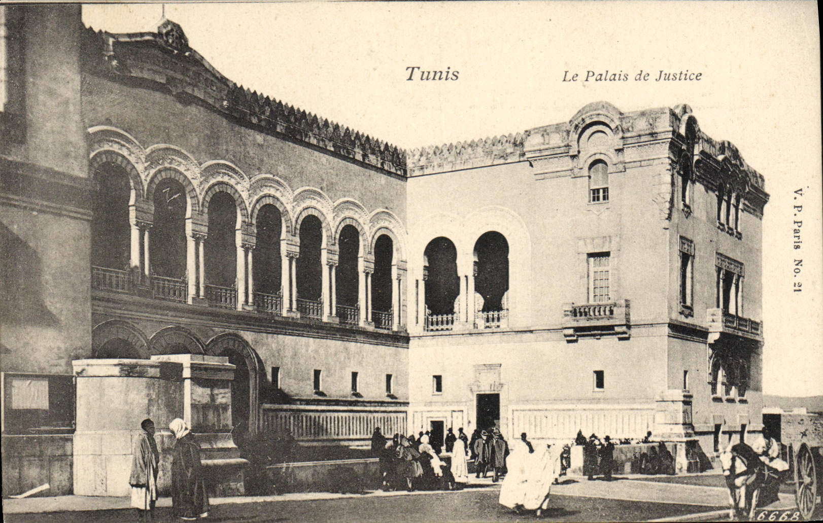 CPA Tunis Le Palais de Justice 