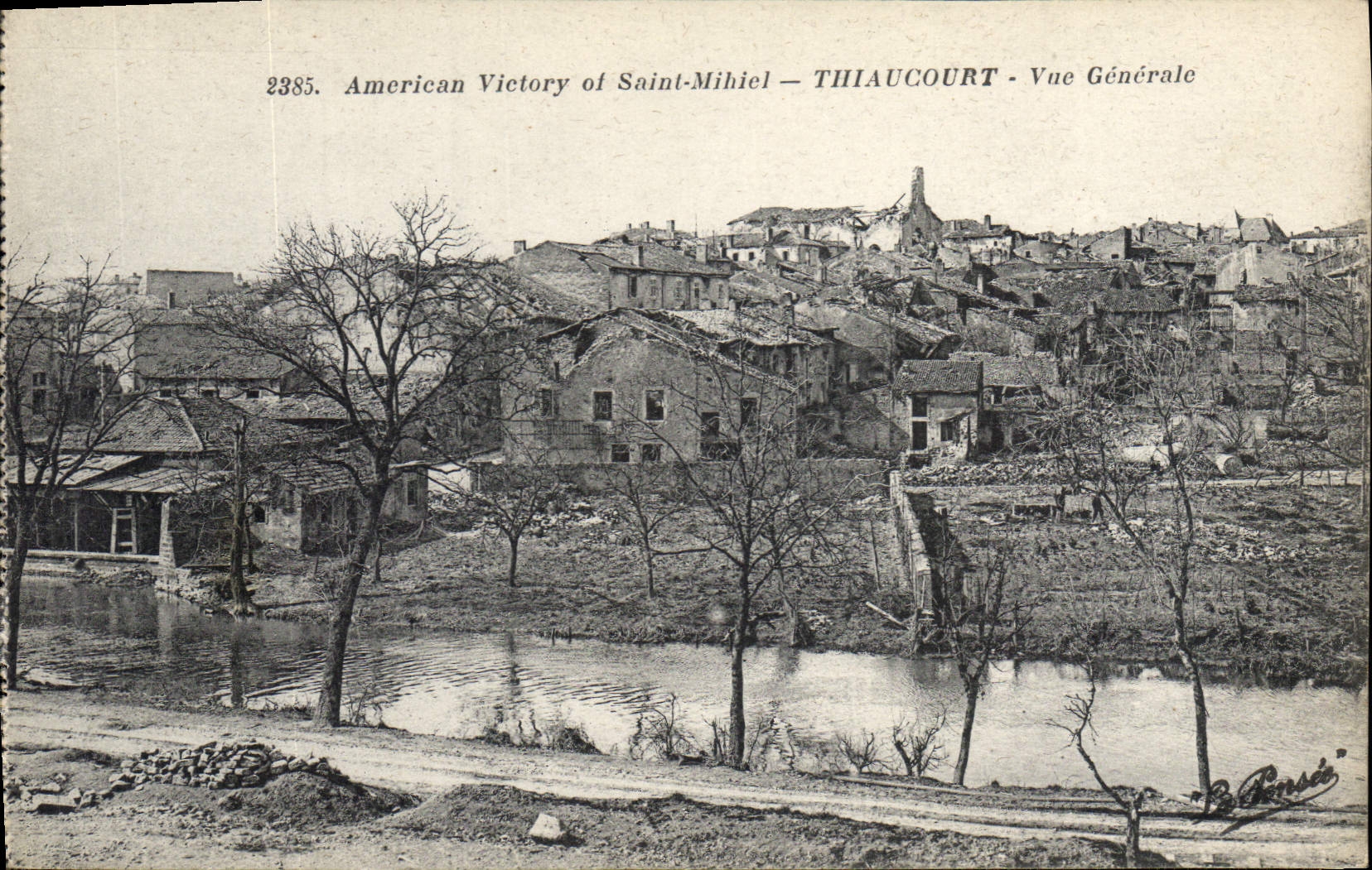CPA Militaria American Victory of Saint Mihiel Thiaucourt Vue Generale 