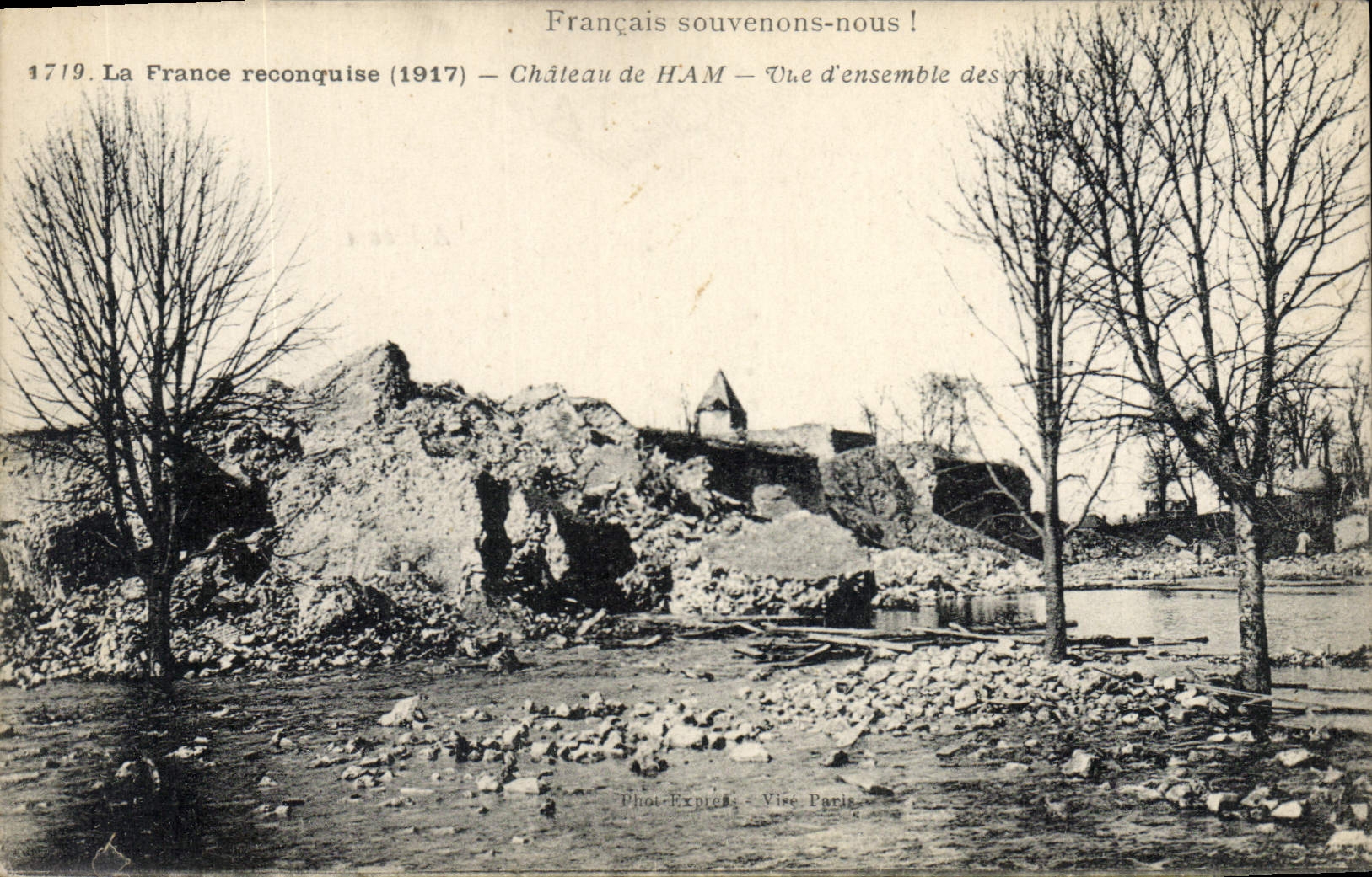 CPA Militaria La France reconquise 1917 Chateau de HAM Vue d'ensemble 