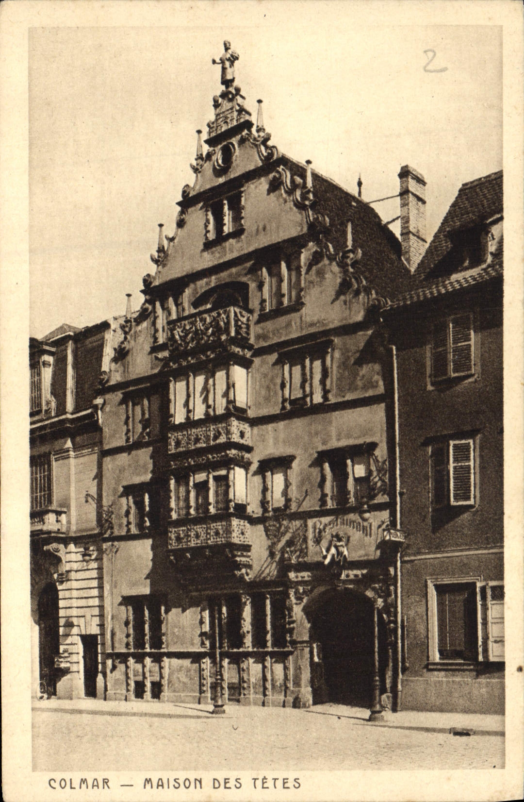 CPA Colmar Maison des Tetes 