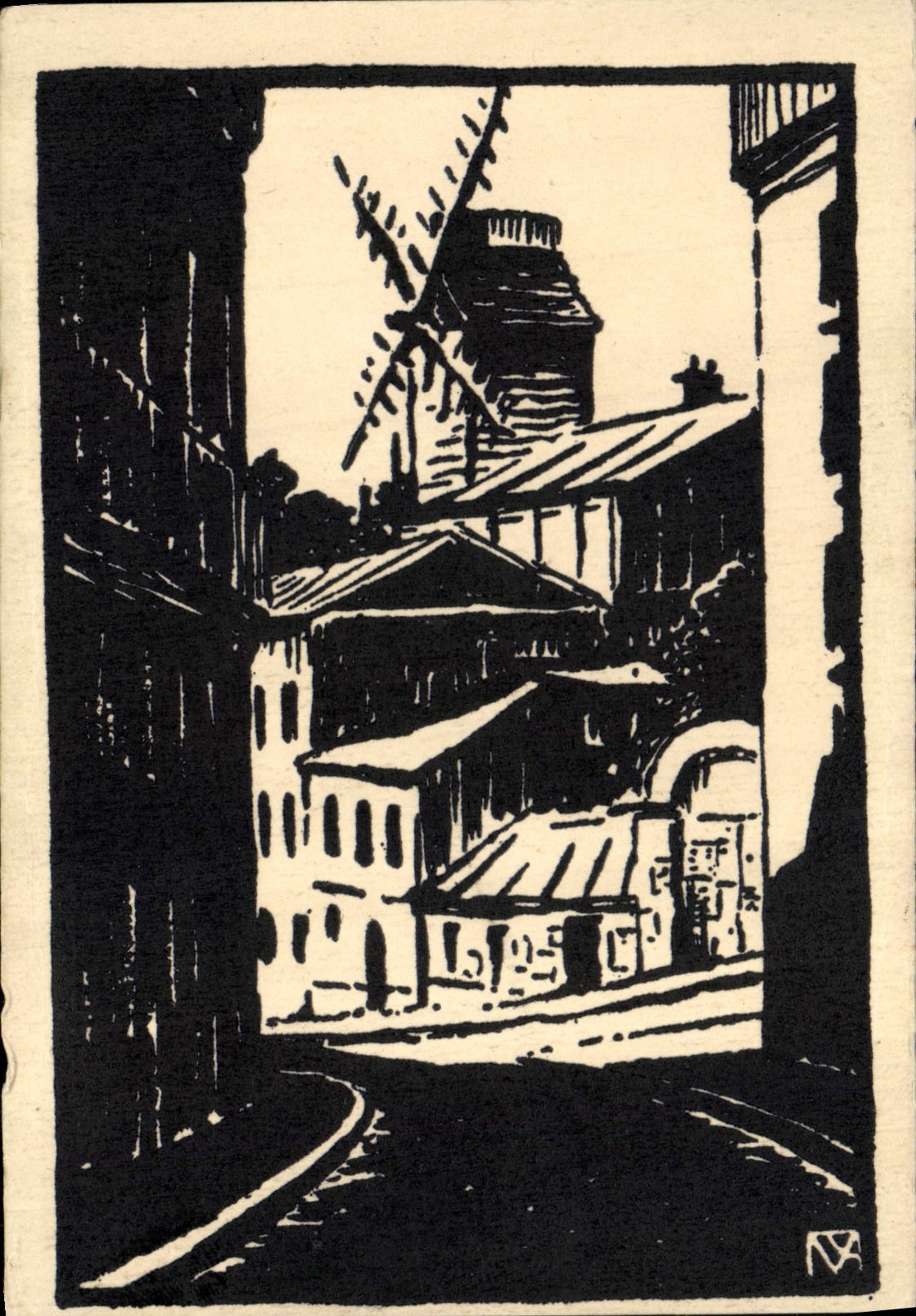 CPA Le Moulin de la Galette Paris Montmartre