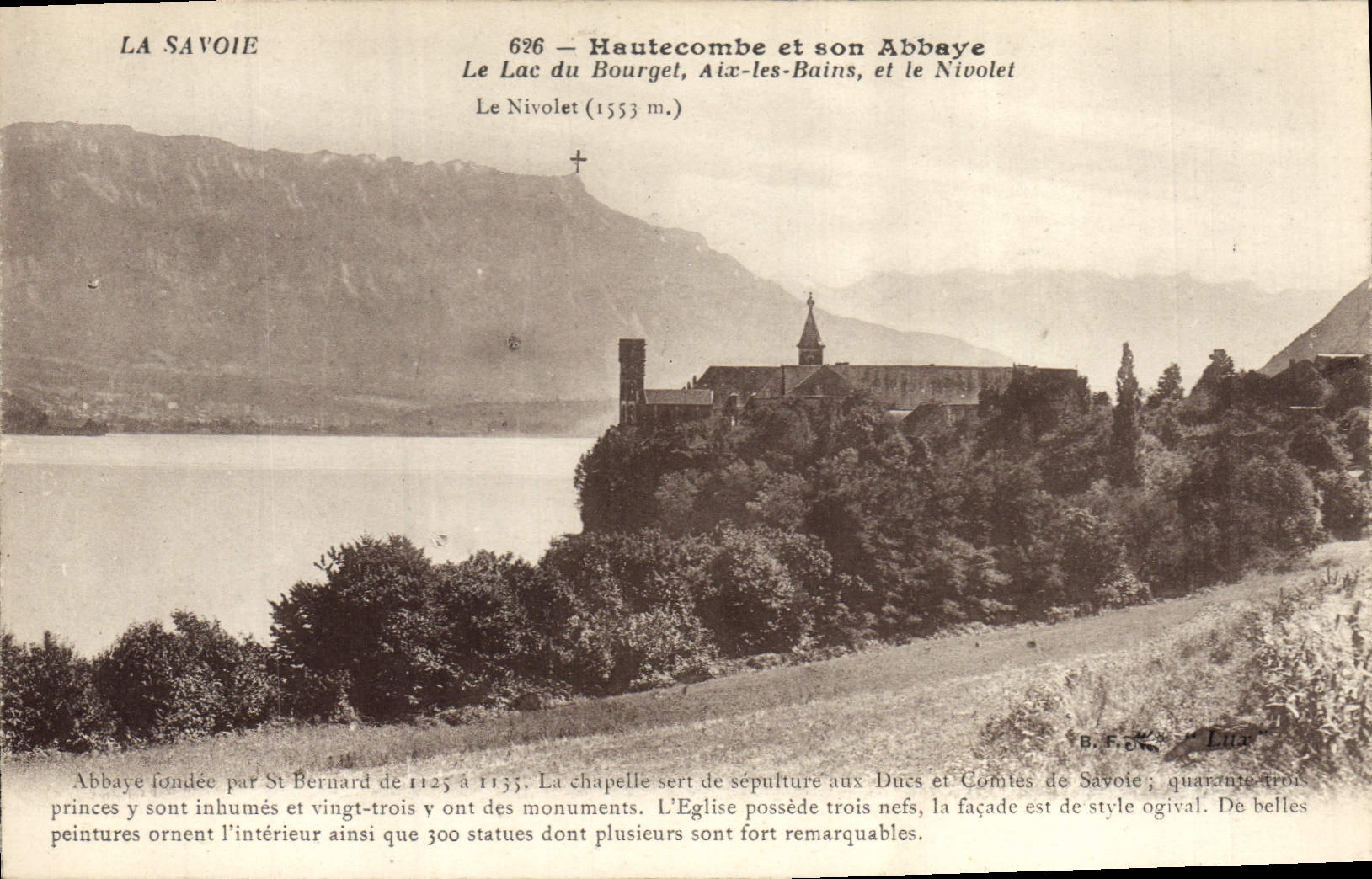 CPA La Savoie Hautecombe et son Abbaye Le Lac du Bourget Aix les Bains et le Nivolet