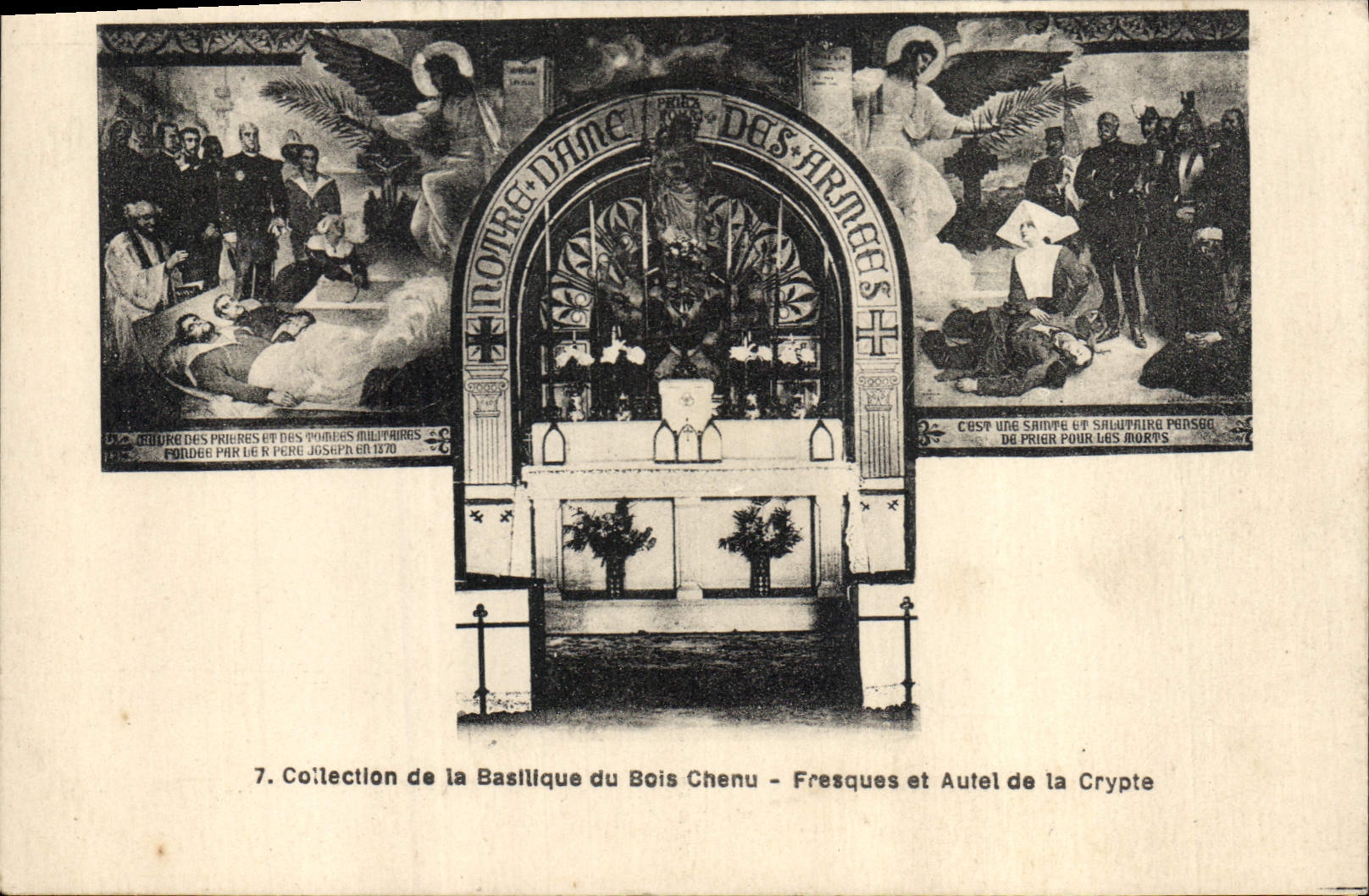 CPA Collection de la Basilique du Bois Chenu Fresques et Autel de la Crypte 