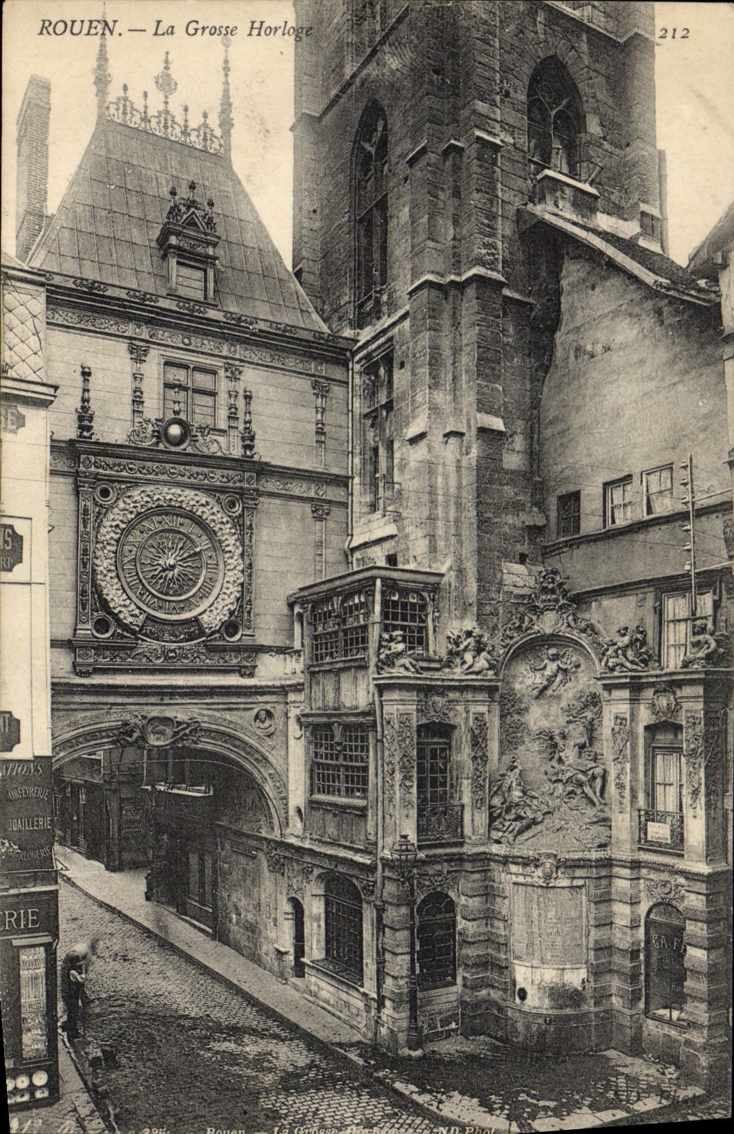 CPA Rouen La Grosse Horloge 