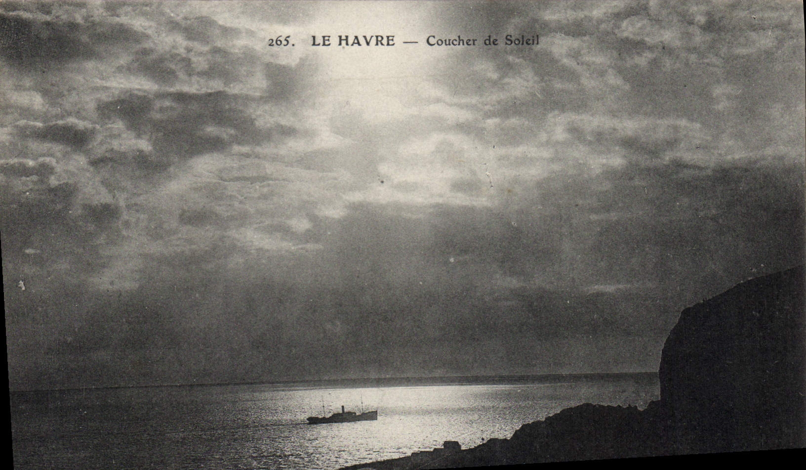 CPA Le Havre Coucher de Soleil 