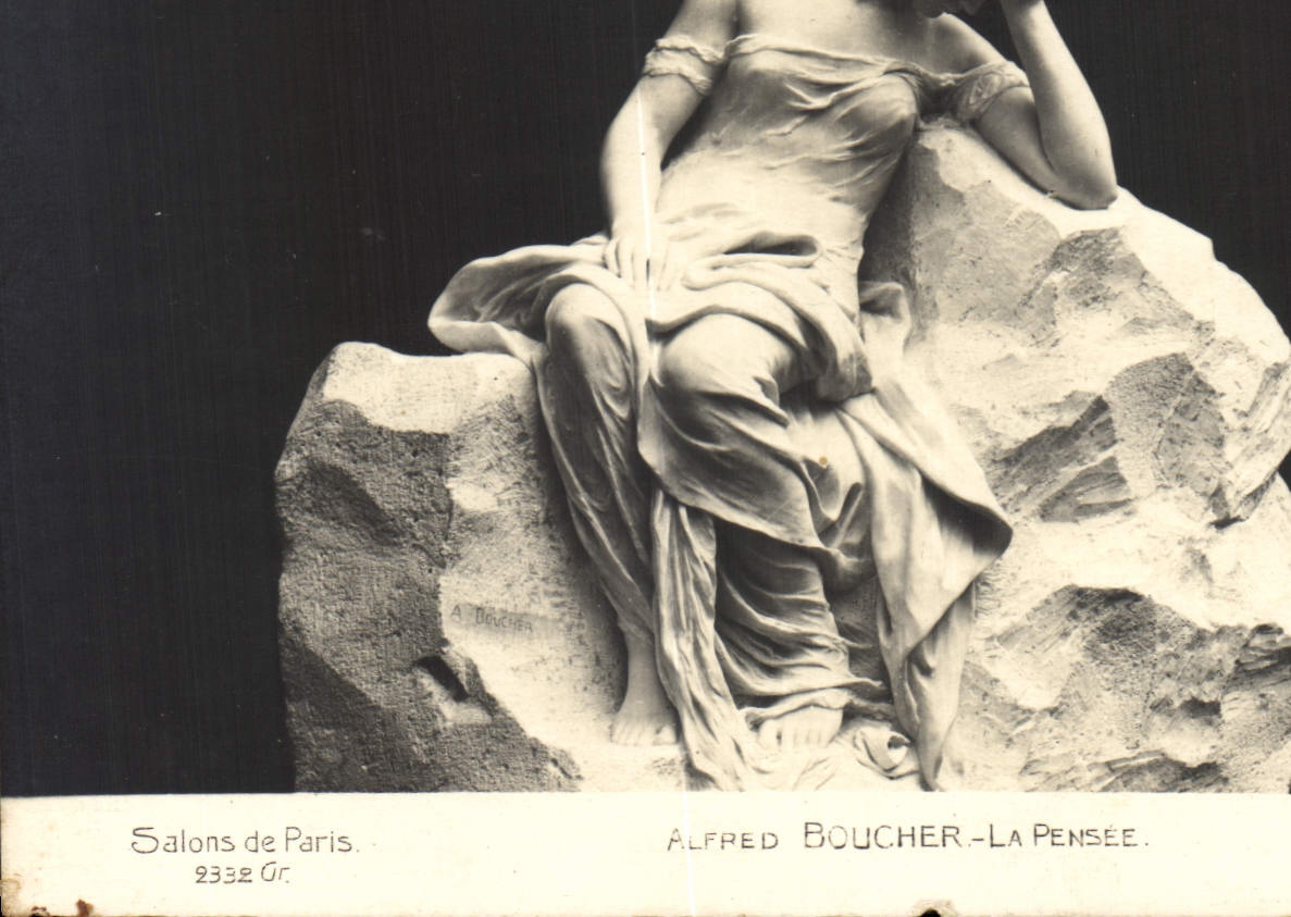 CPA Salons de Paris Alfred Boucher La Pensee