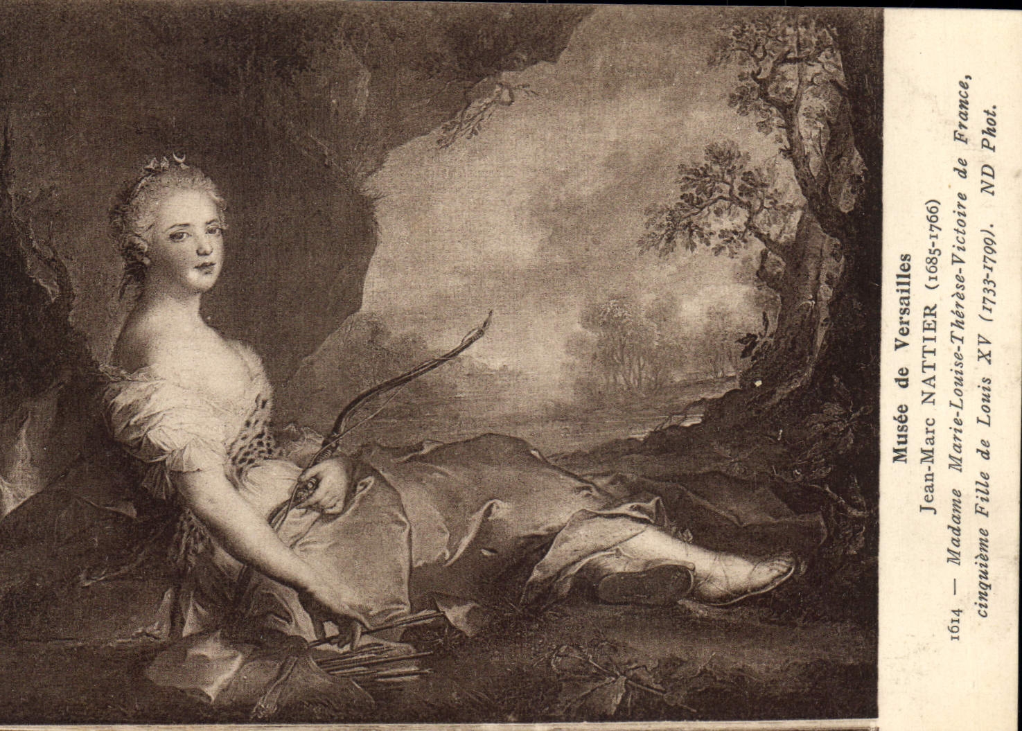 CPA Musee de Versailles Jean Marc Nattier 1685 1766 Madame Marie Louise Therese Victoire de France 