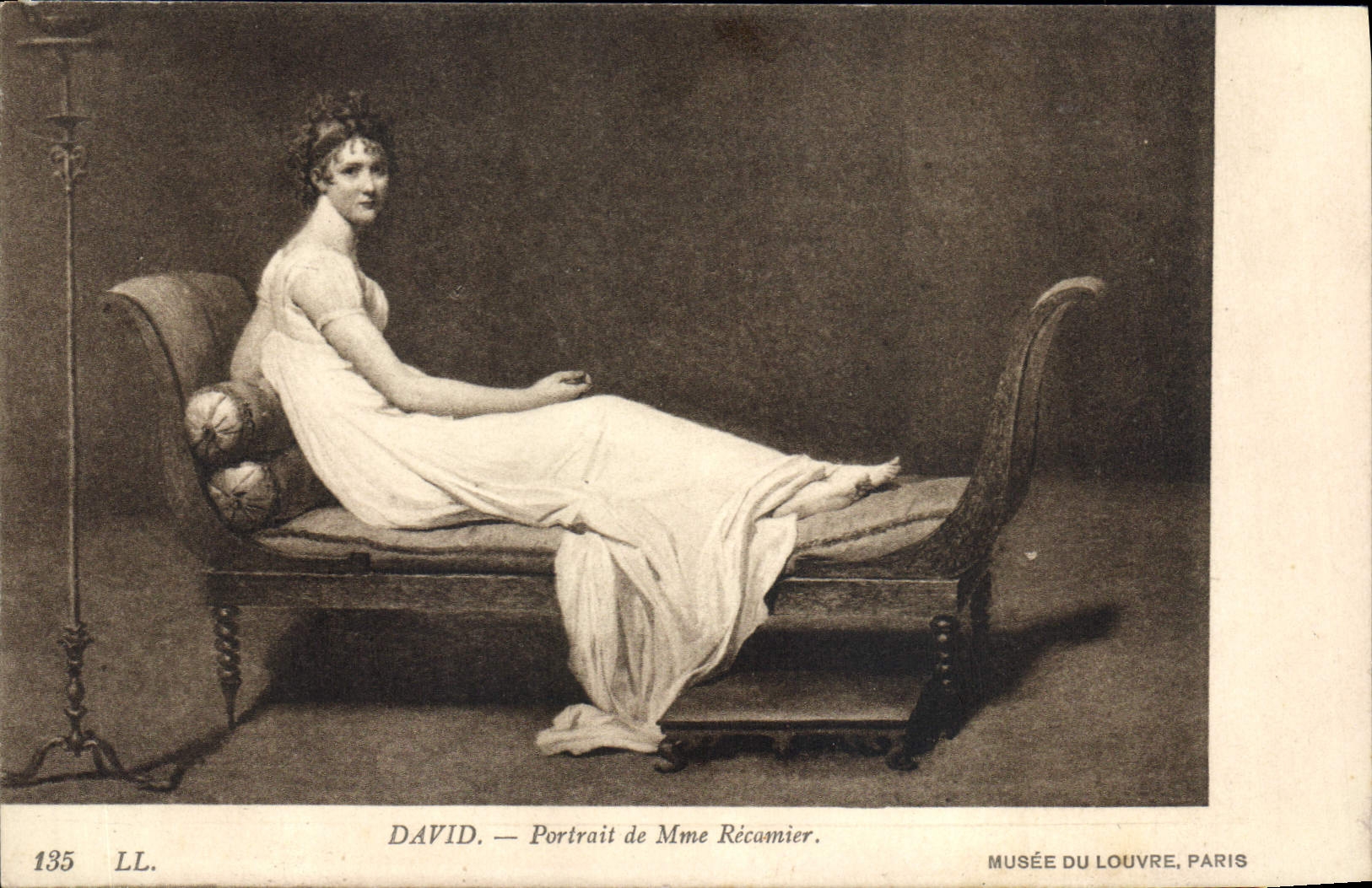 CPA David Portrait de Mme Recamier 