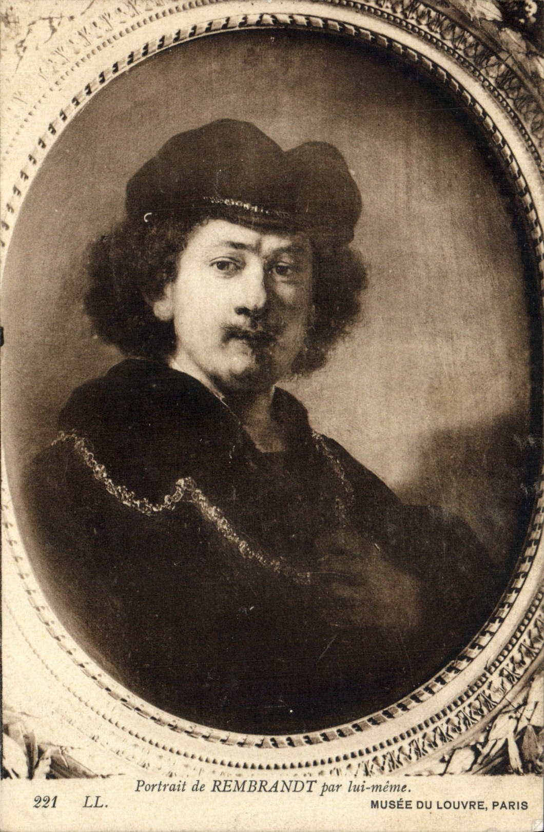 CPA Portrait de Rembrandt par lui meme Musee du Louvre Paris