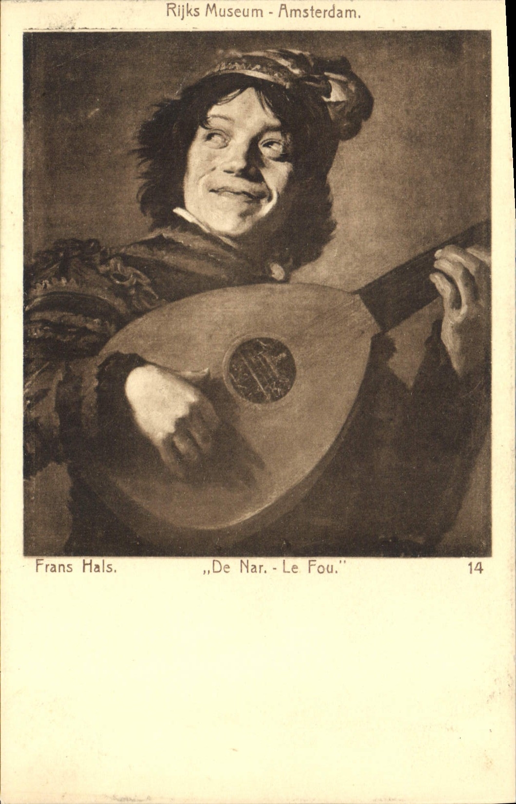 CPA Rijks Museum Amsterdam Frans Hals De Nar Le Fou 
