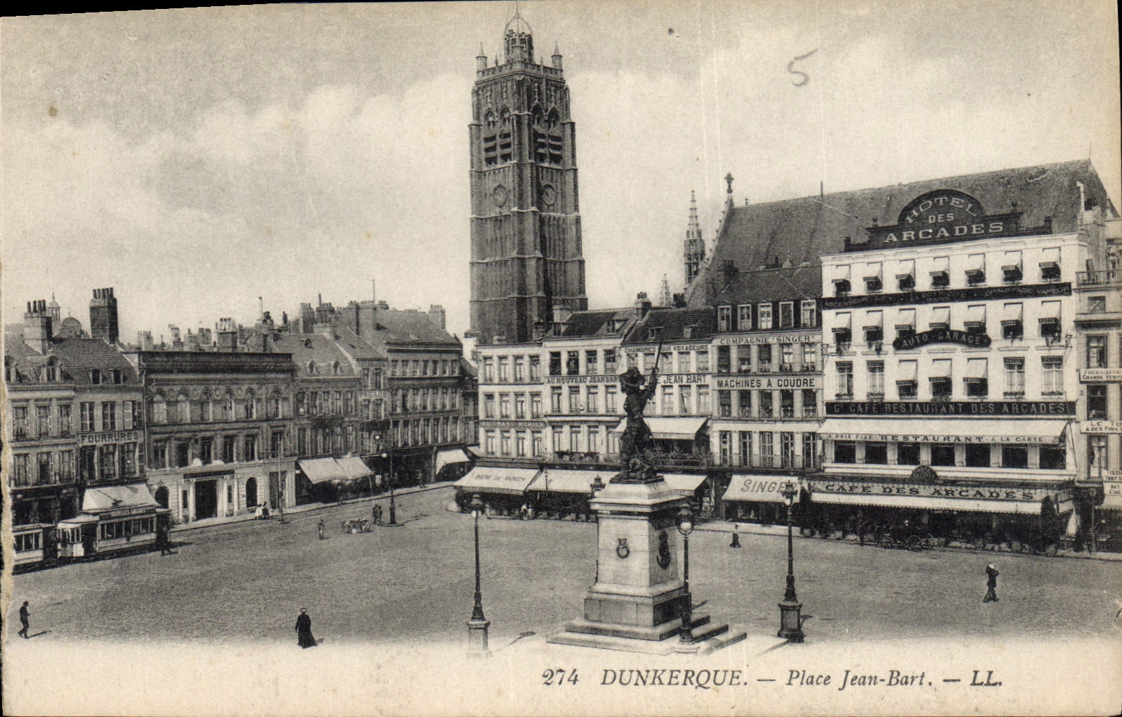 CPA Dunkerque Place Jean Bart