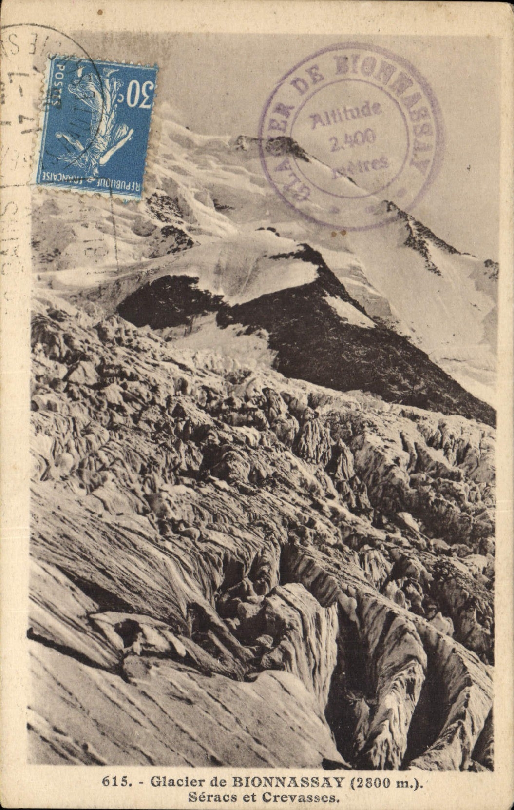 CPA Glacier de Bionnassay Seracs et Crevasses
