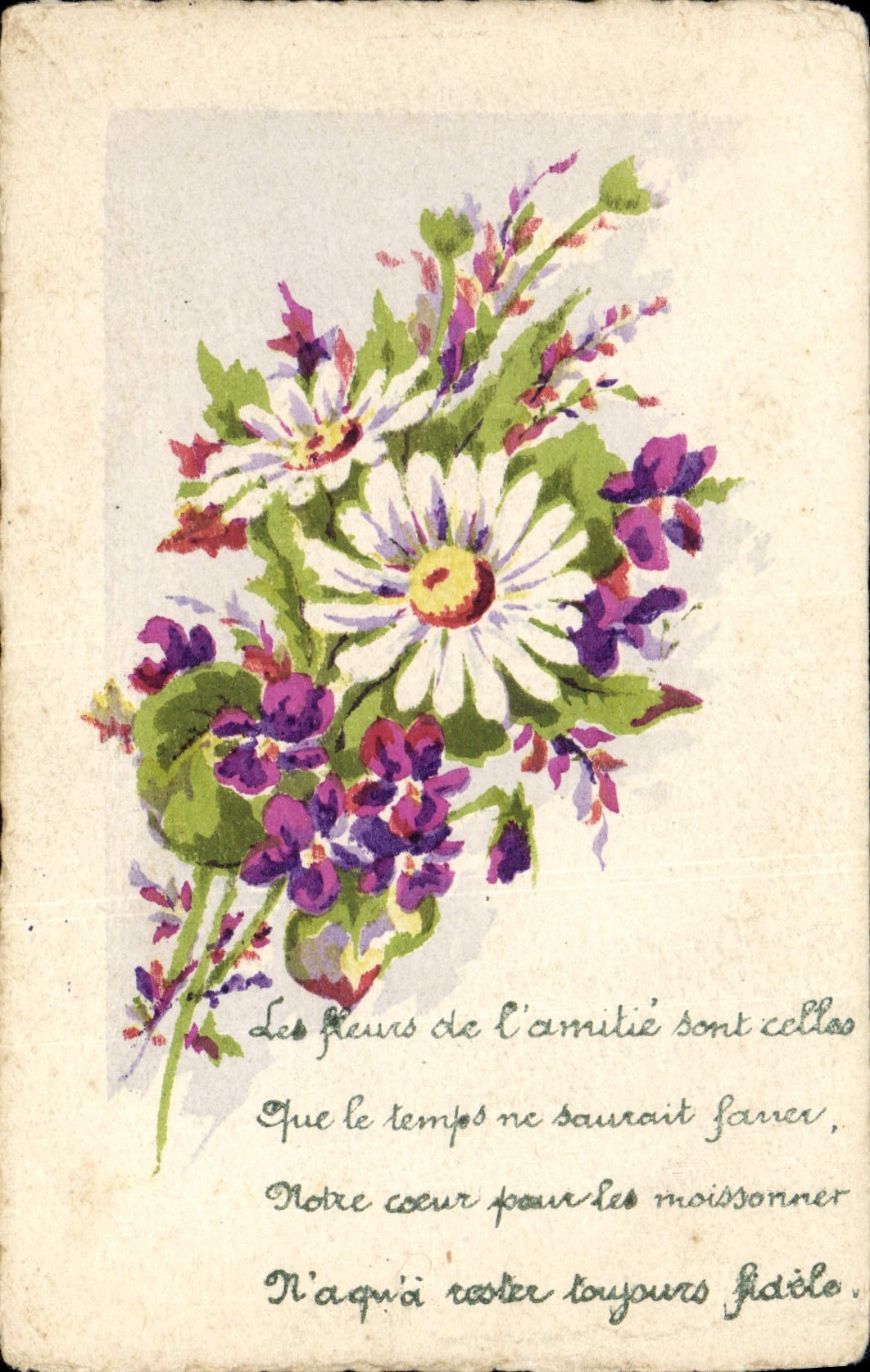 CPA Fantaisie Fleurs
