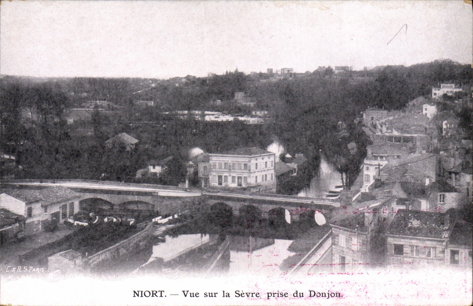CPA Niort Vue sur la Sevre prise du Donjon 