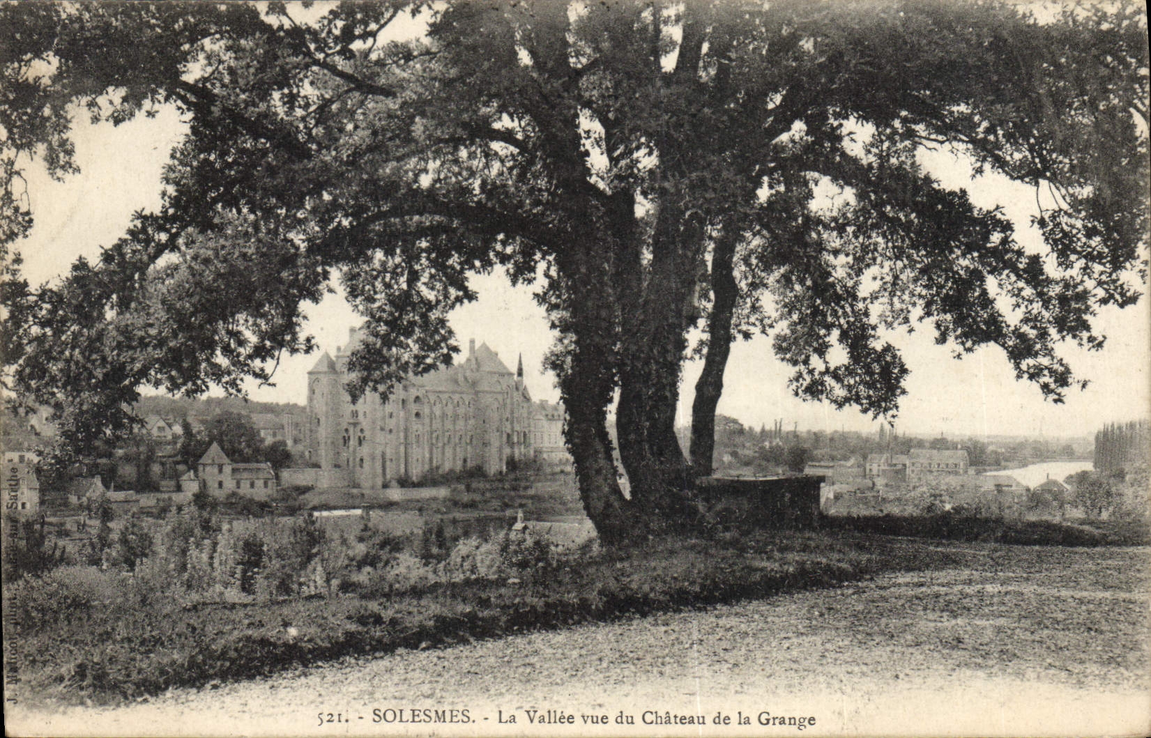 CPA Solesmes La Vallee vue du Chateau de la Grange