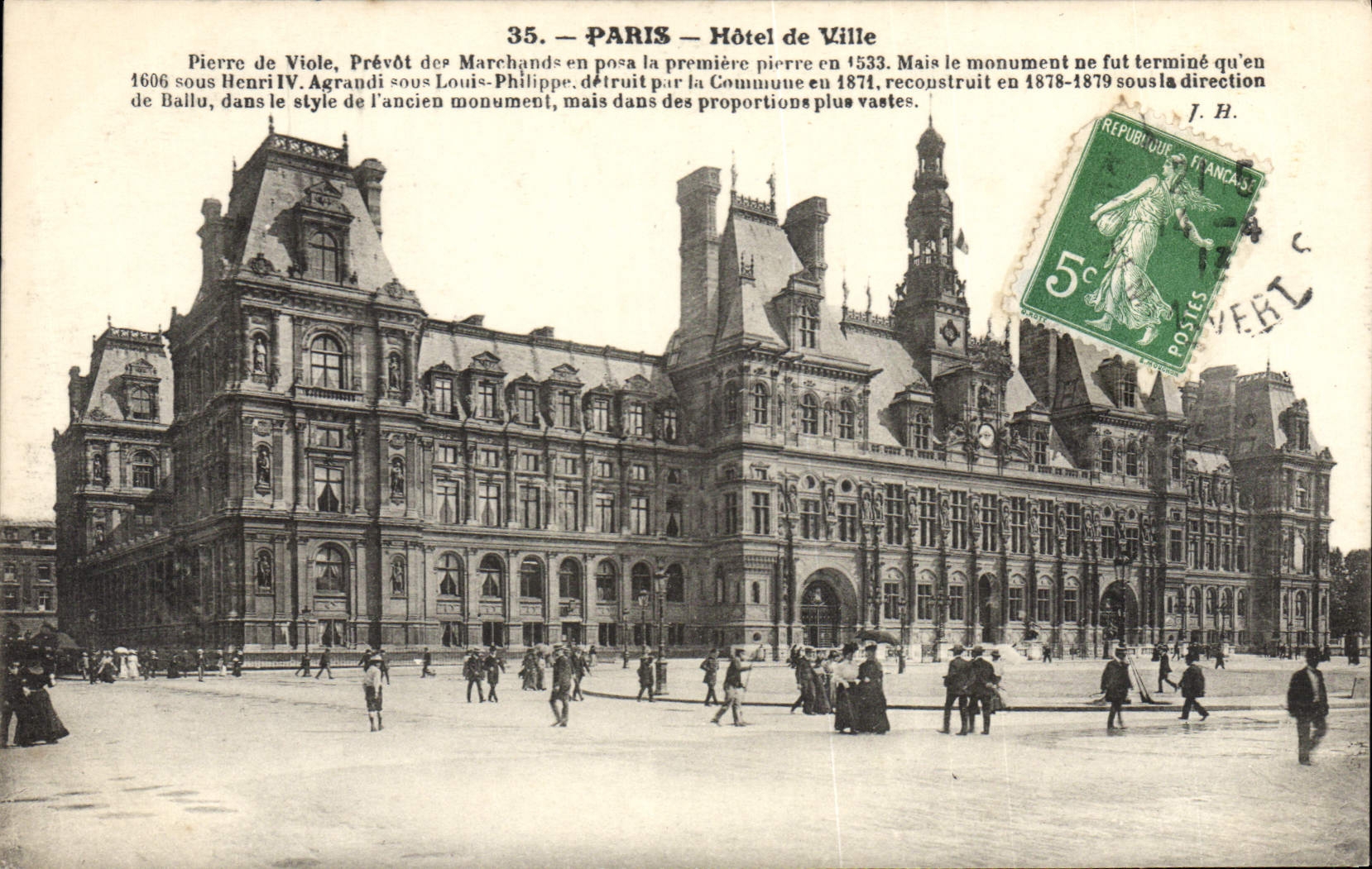 CPA Paris Hotel de Ville