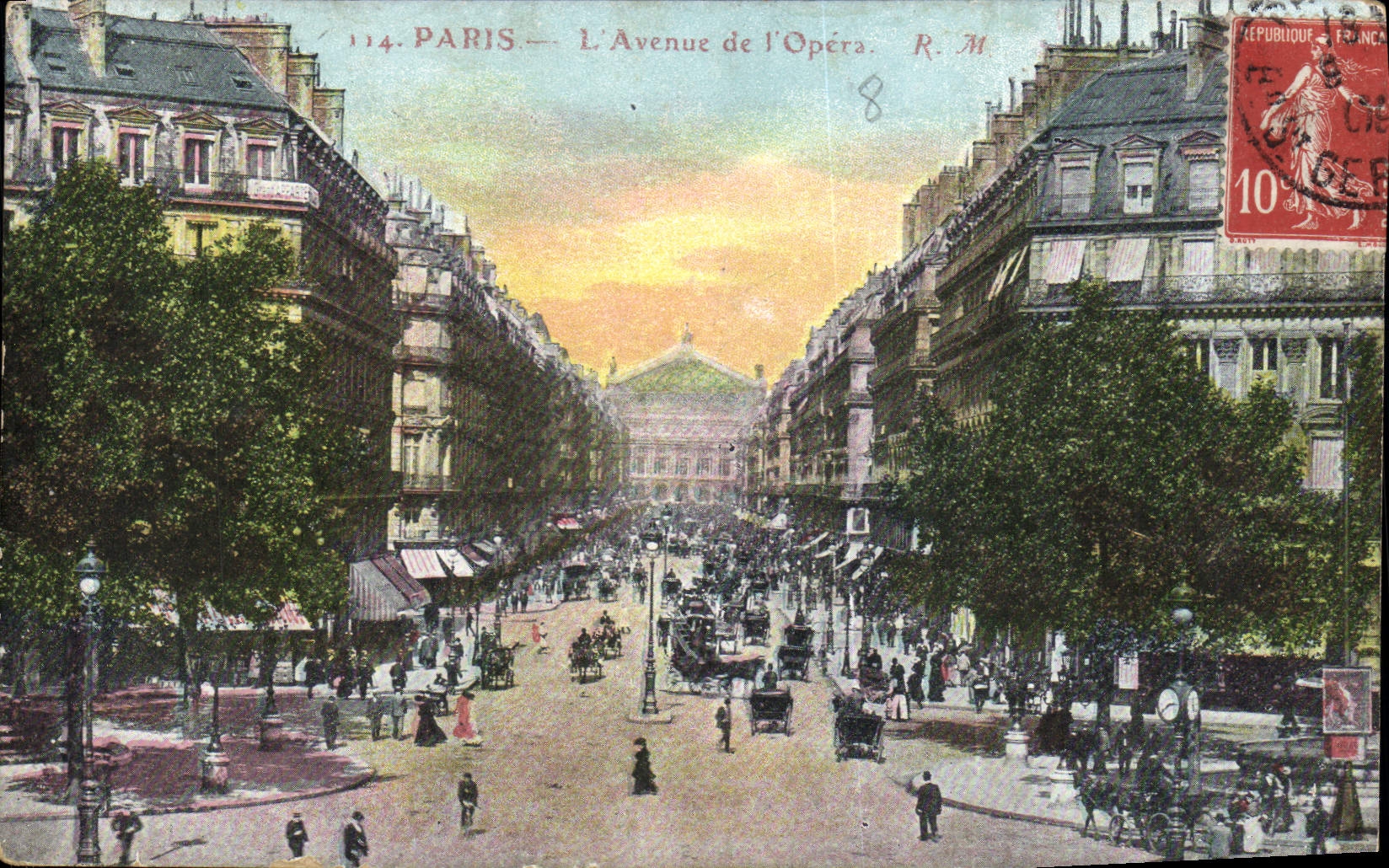 CPA Paris L'Avenue de l'Opera 