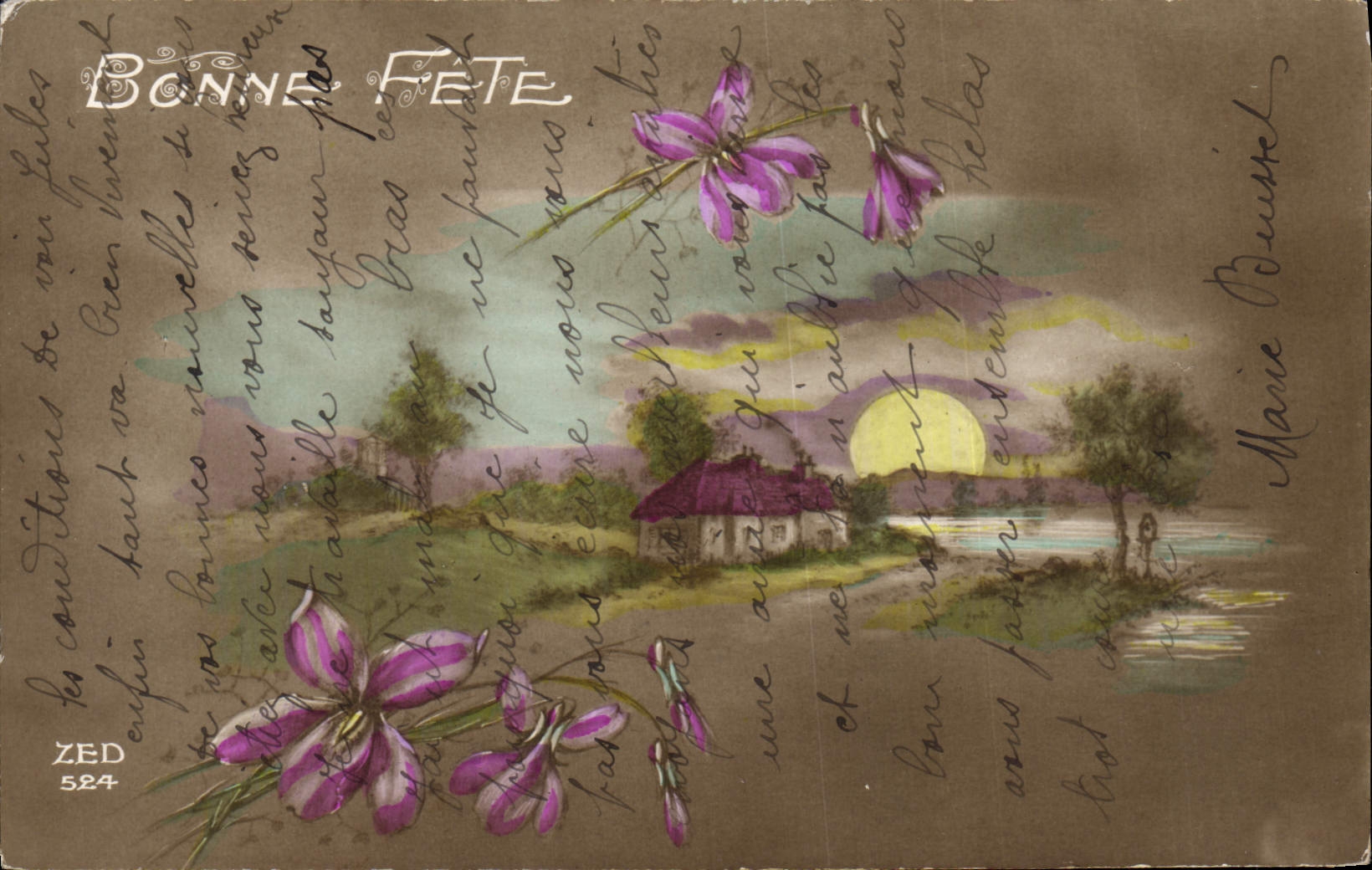 CPA Bonne Fete Fleurs