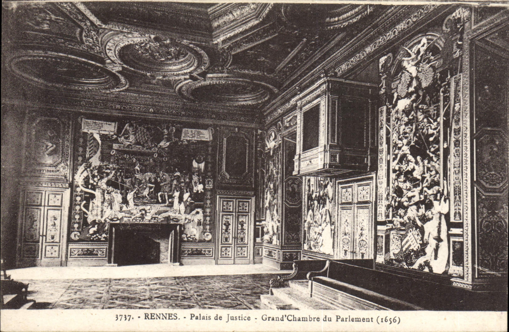 CPA Rennes Palais de Justice Grand Chambre du Parlement 
