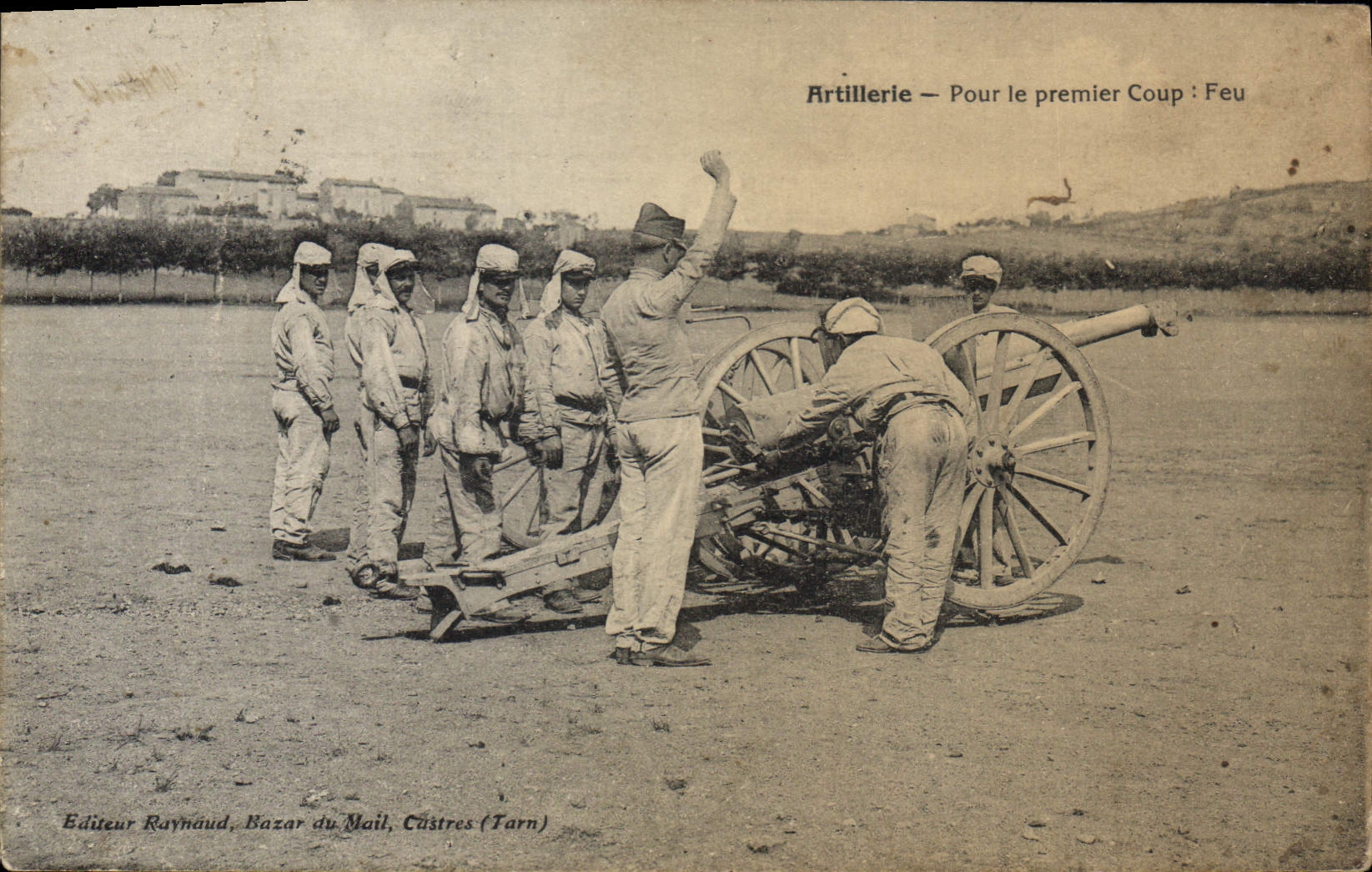 CPA Artillerie Pour le Premier Coup Feu