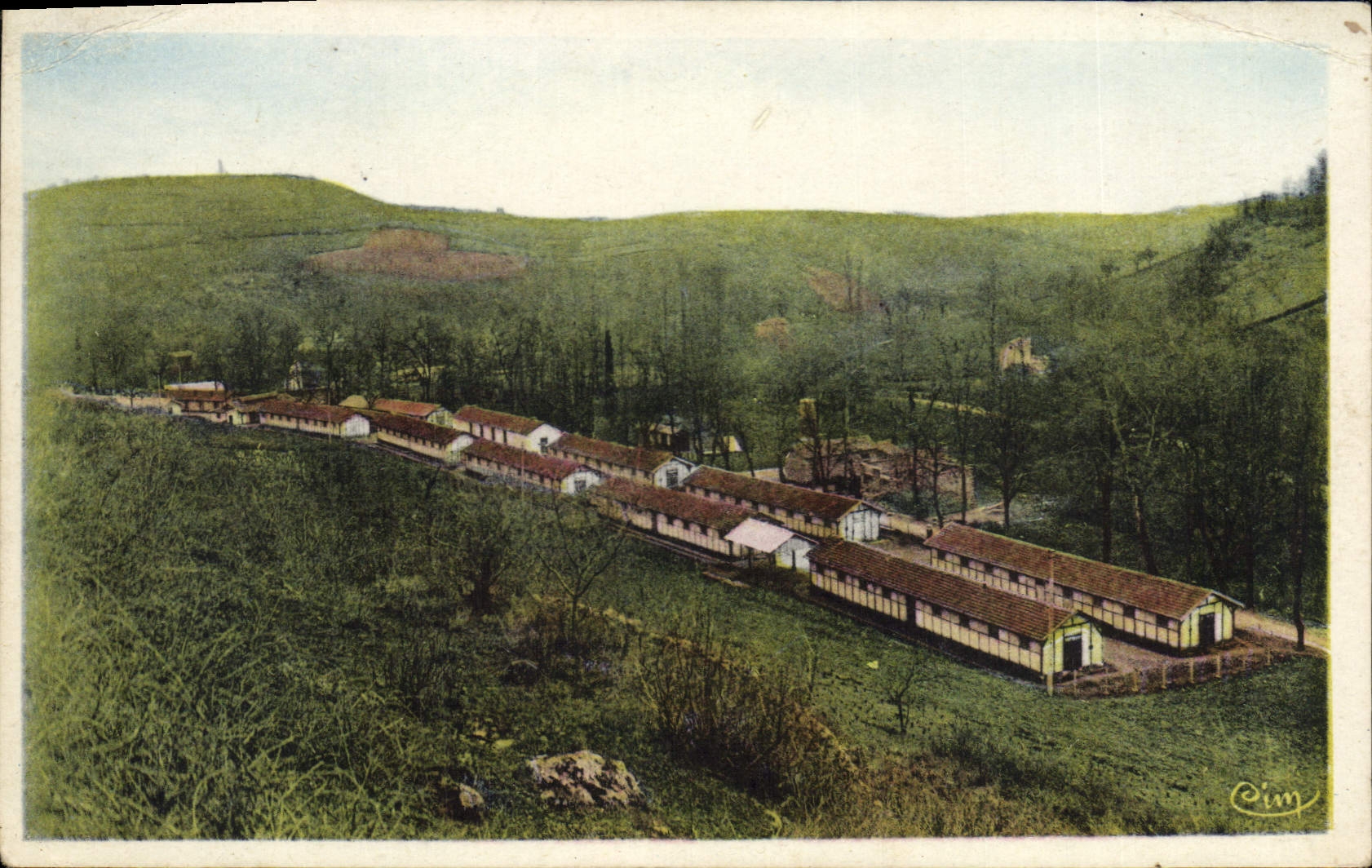 CPA Camp de Livron T et G Cote Ouest Militaria