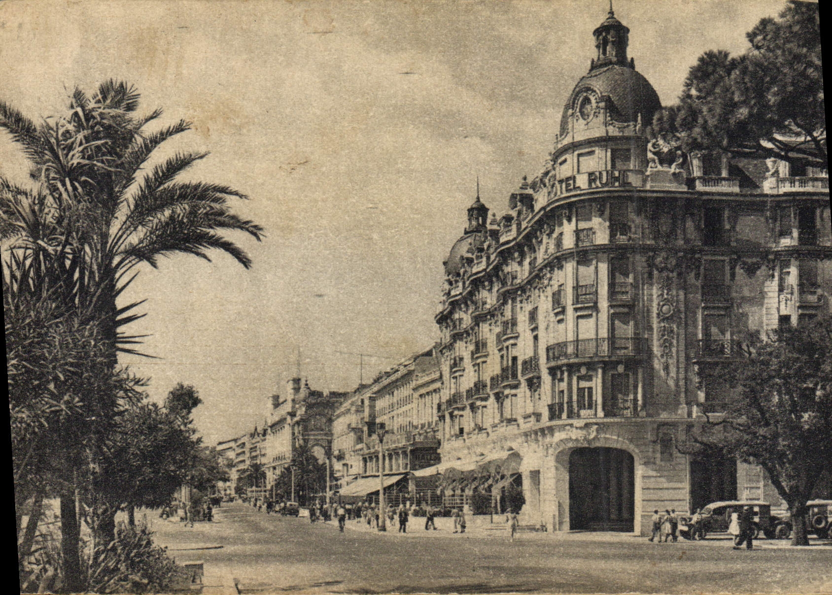 CPA Nice L'Hotel Ruhl et la Romenade des Anglais