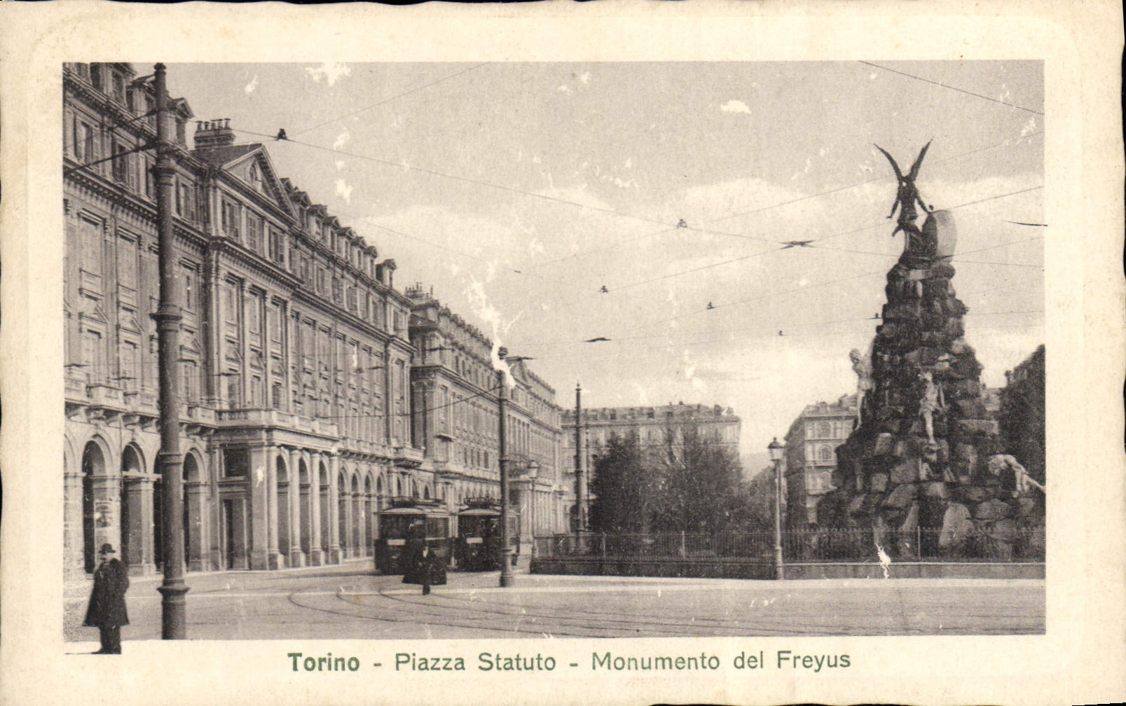 CPA Torino Piazza Statuto Monumento del Freyus