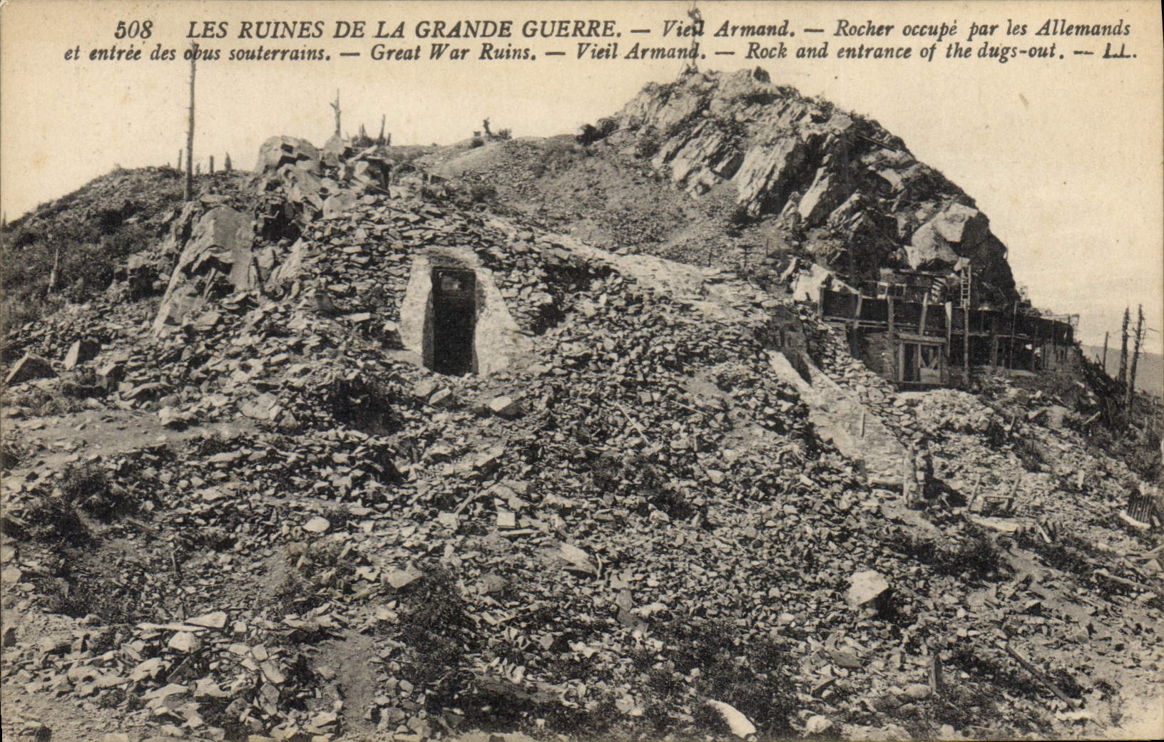 CPA Les Ruines de la Grande Guerre viel Armand Militaria