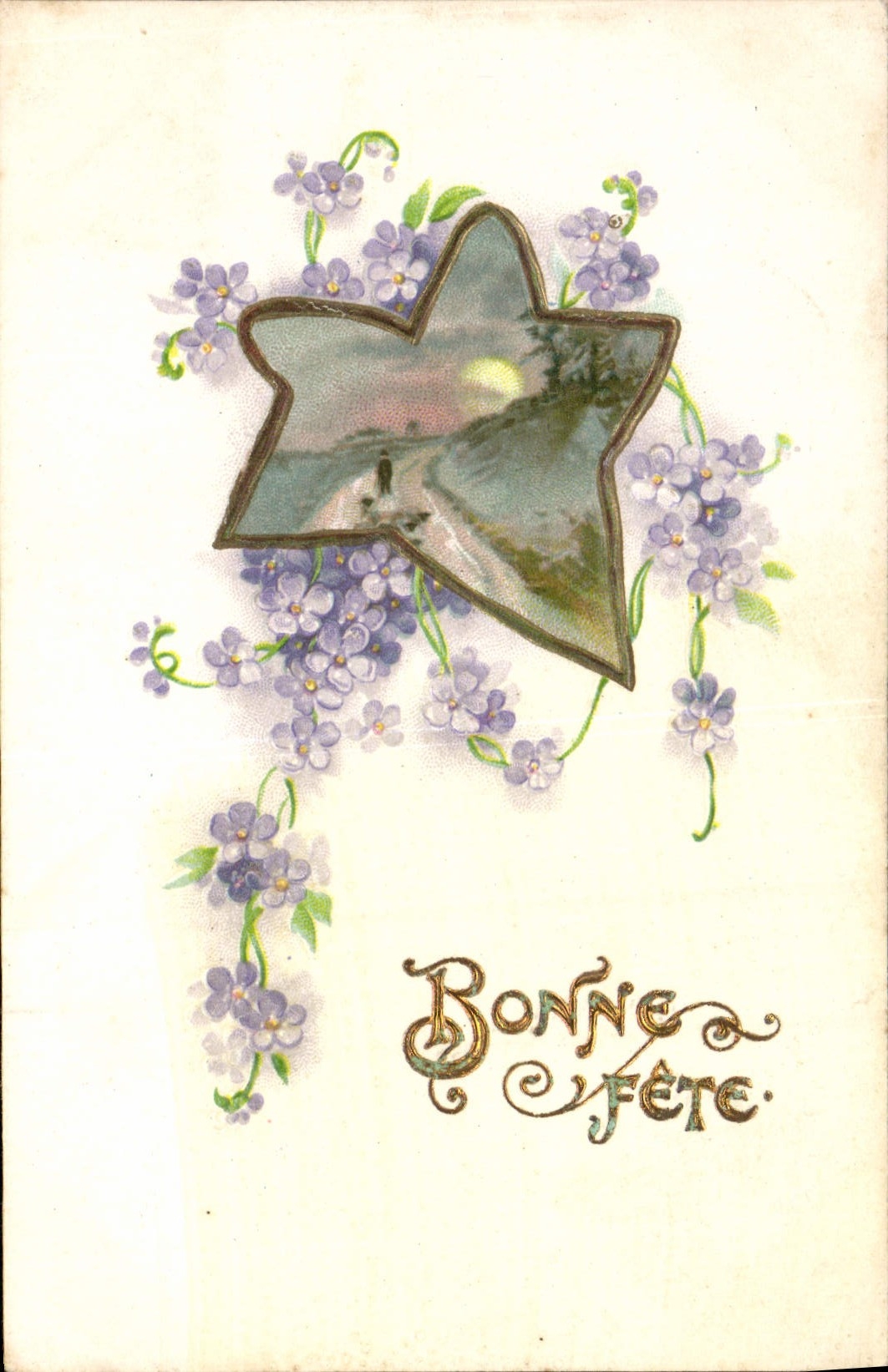 CPA Bonne Fete Fleurs