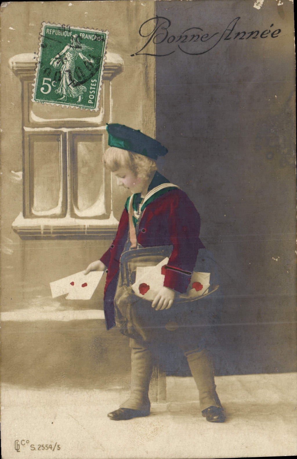 CPA Bonne Annee Enfant