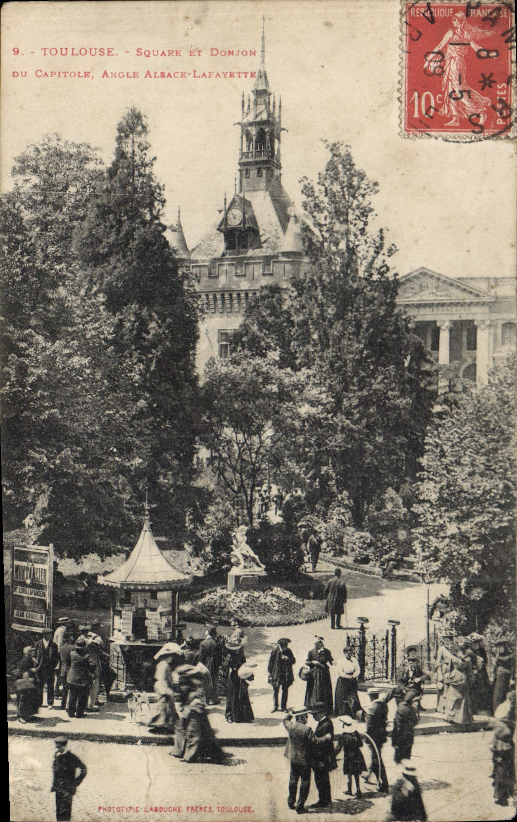CPA Toulouse Square et Domion du Capitole Angle Alsace Lafayette 