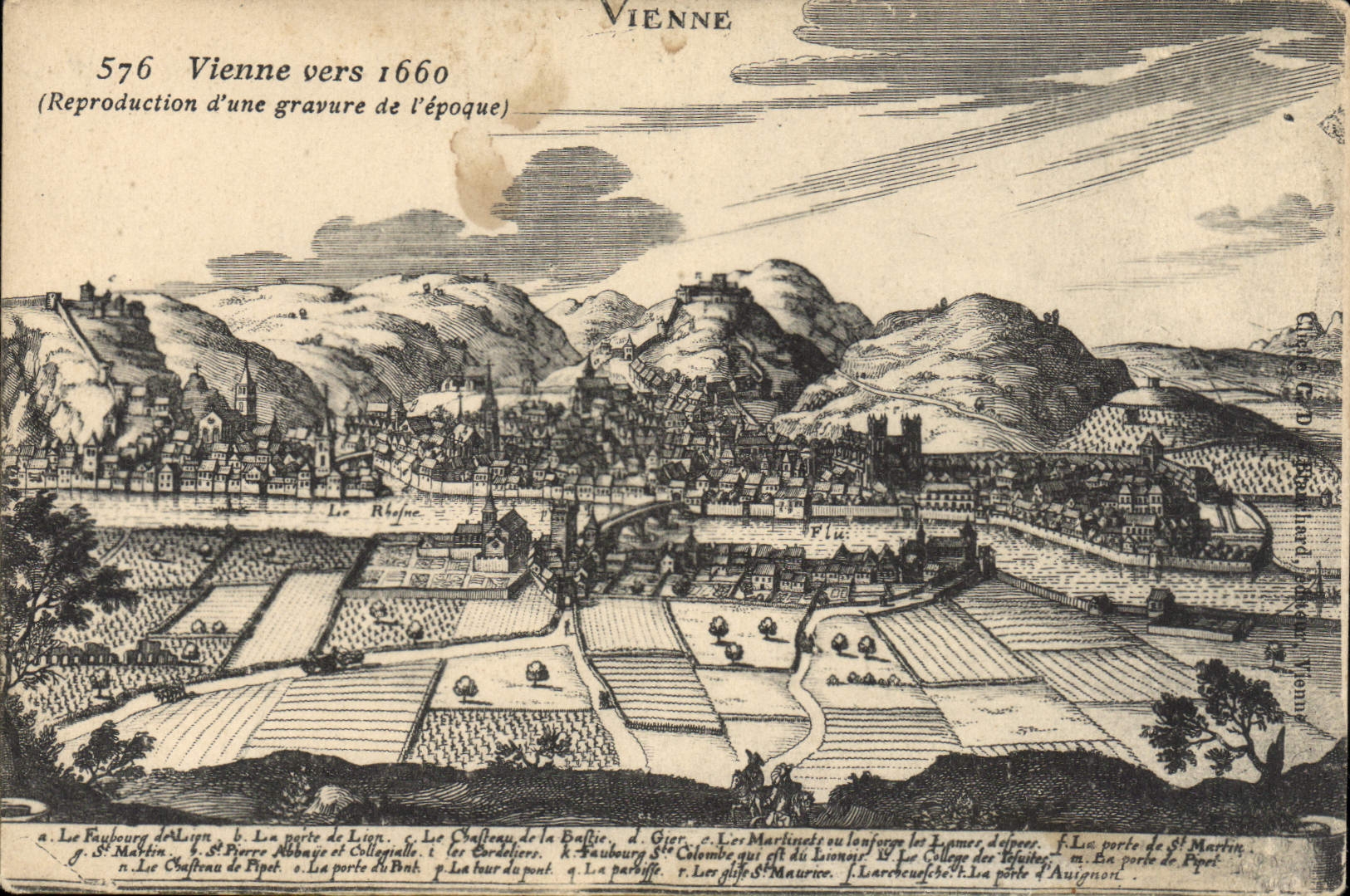 CPA Vienne vers Reproduction d'une gravure de l'epoque