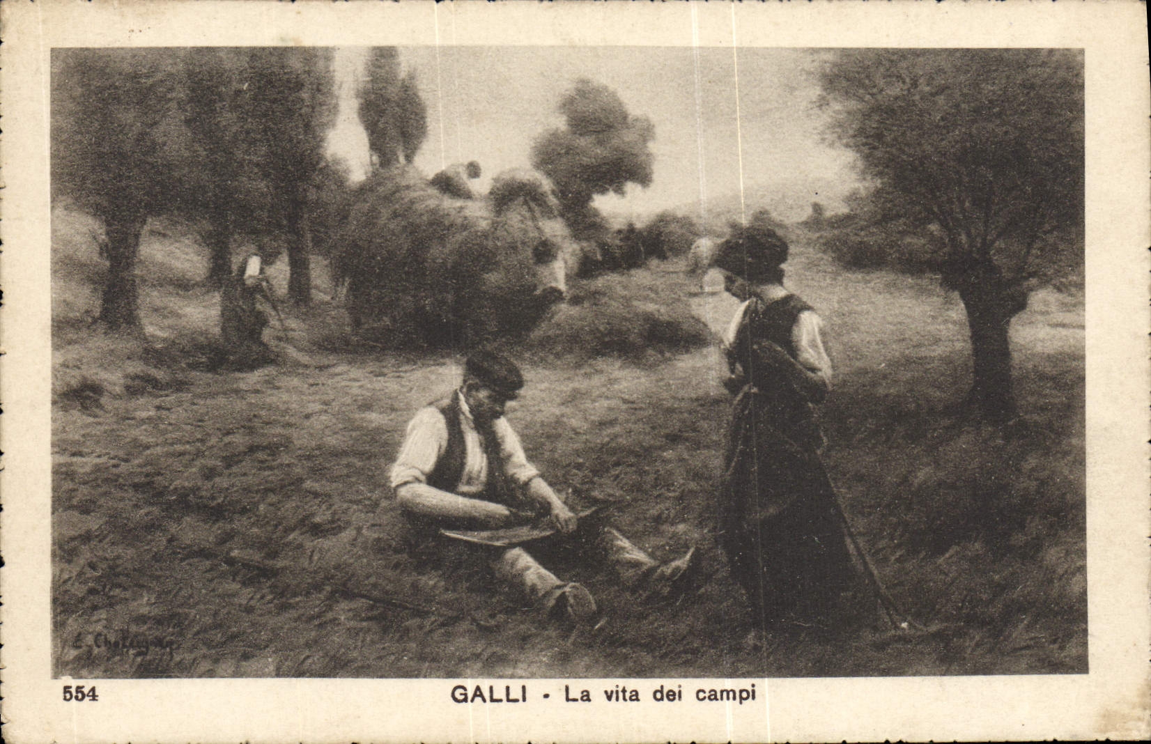 CPA Galli La vita dei Campi 