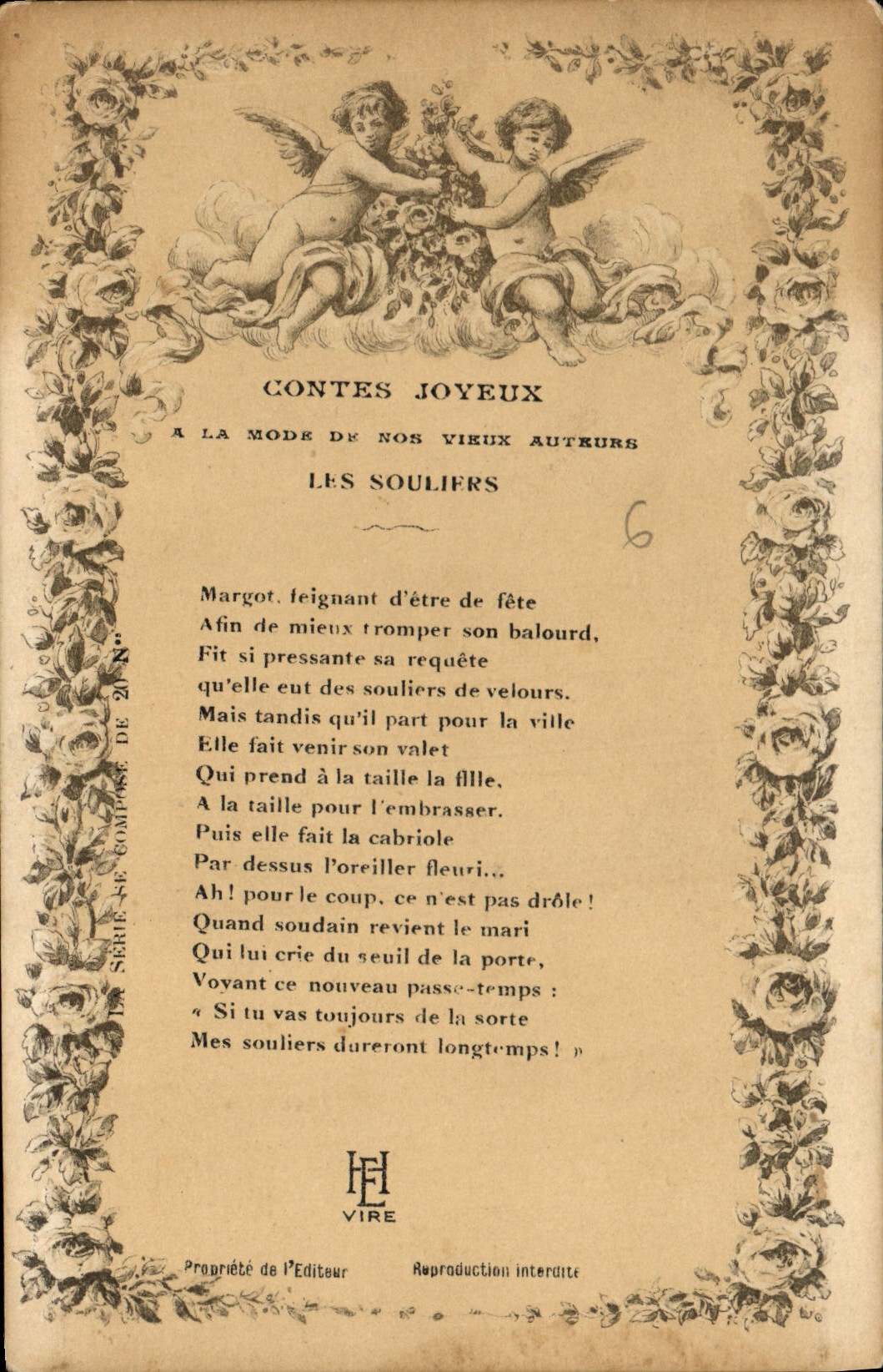 CPA Contes Joyeux a la mode de sos vieux auteurs les Souliers
