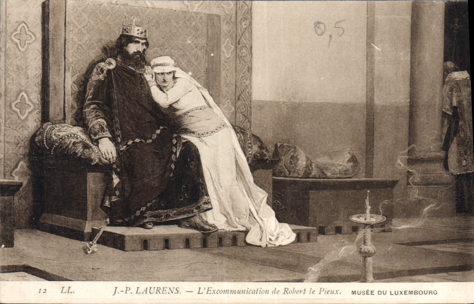 CPA JP Laurens L'Excommunication de Robert le Pieux Musee du Luxembourg 