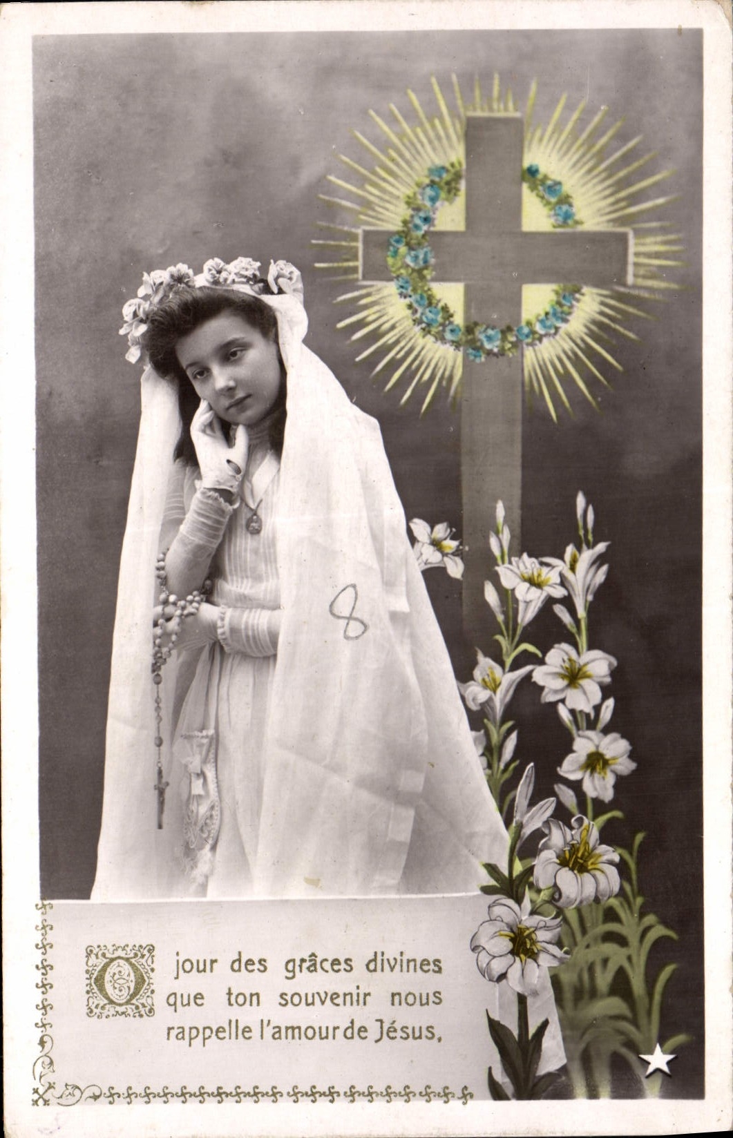 CPA Jour des Graces divines que ton Souvenir nous Rappelle l'Amourde Jesus
