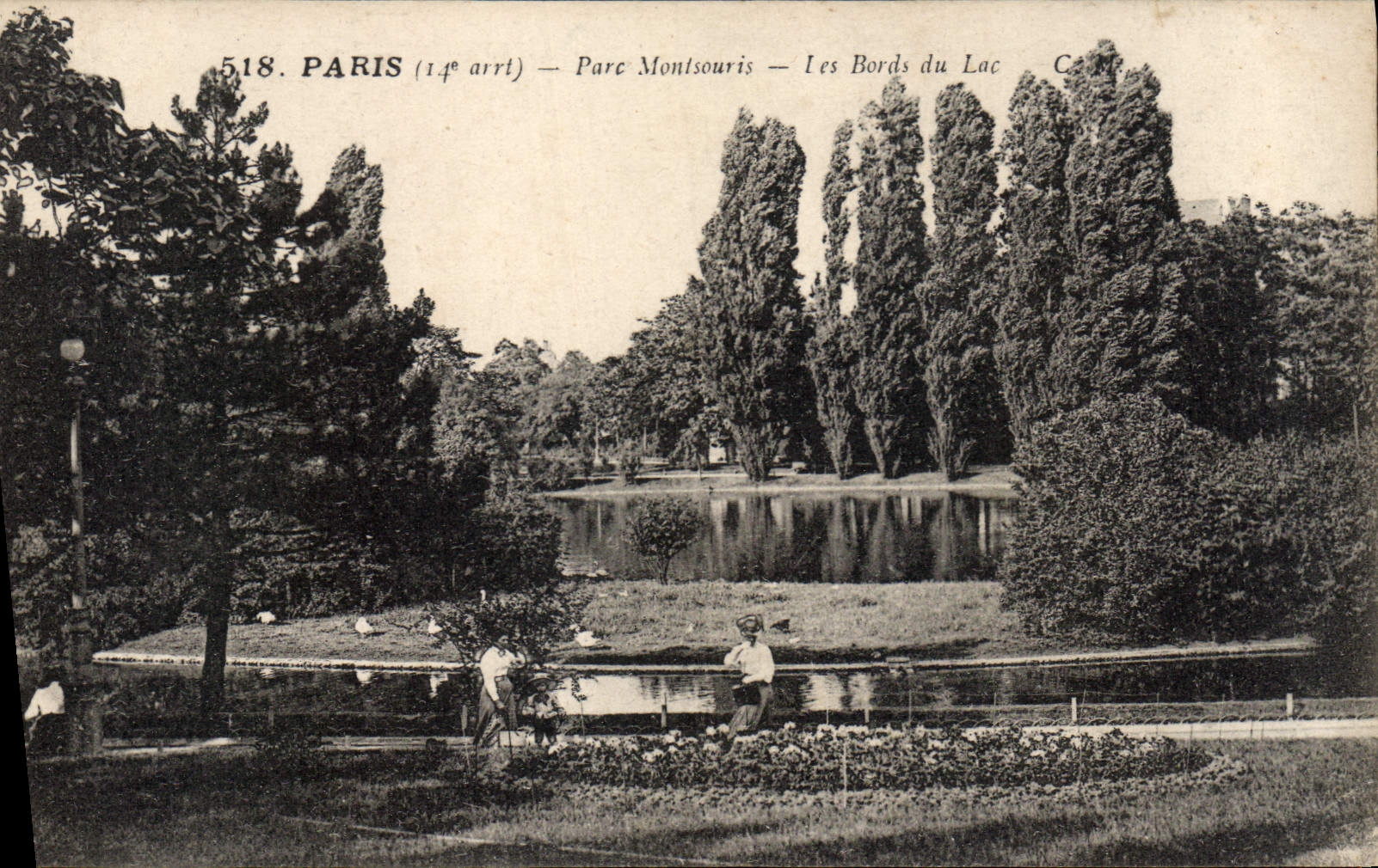 CPA Paris Parc Montsouris Les Bords du Lac 