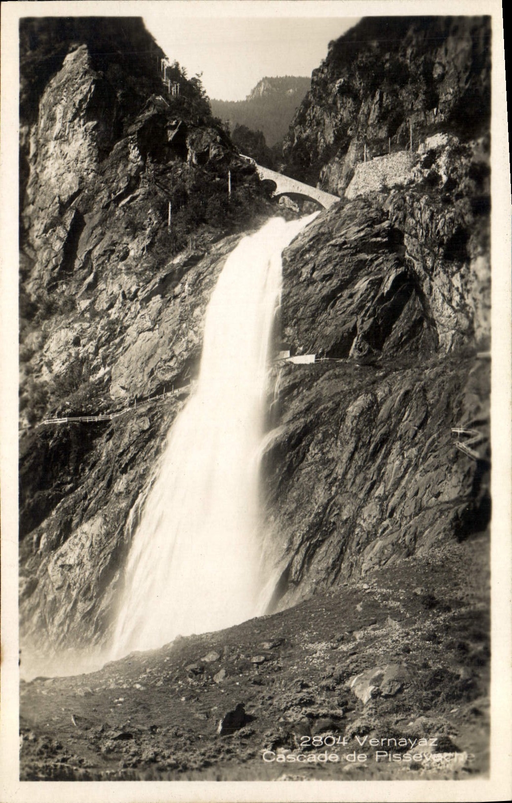 CPA Vernayaz Cascade de Pissevech