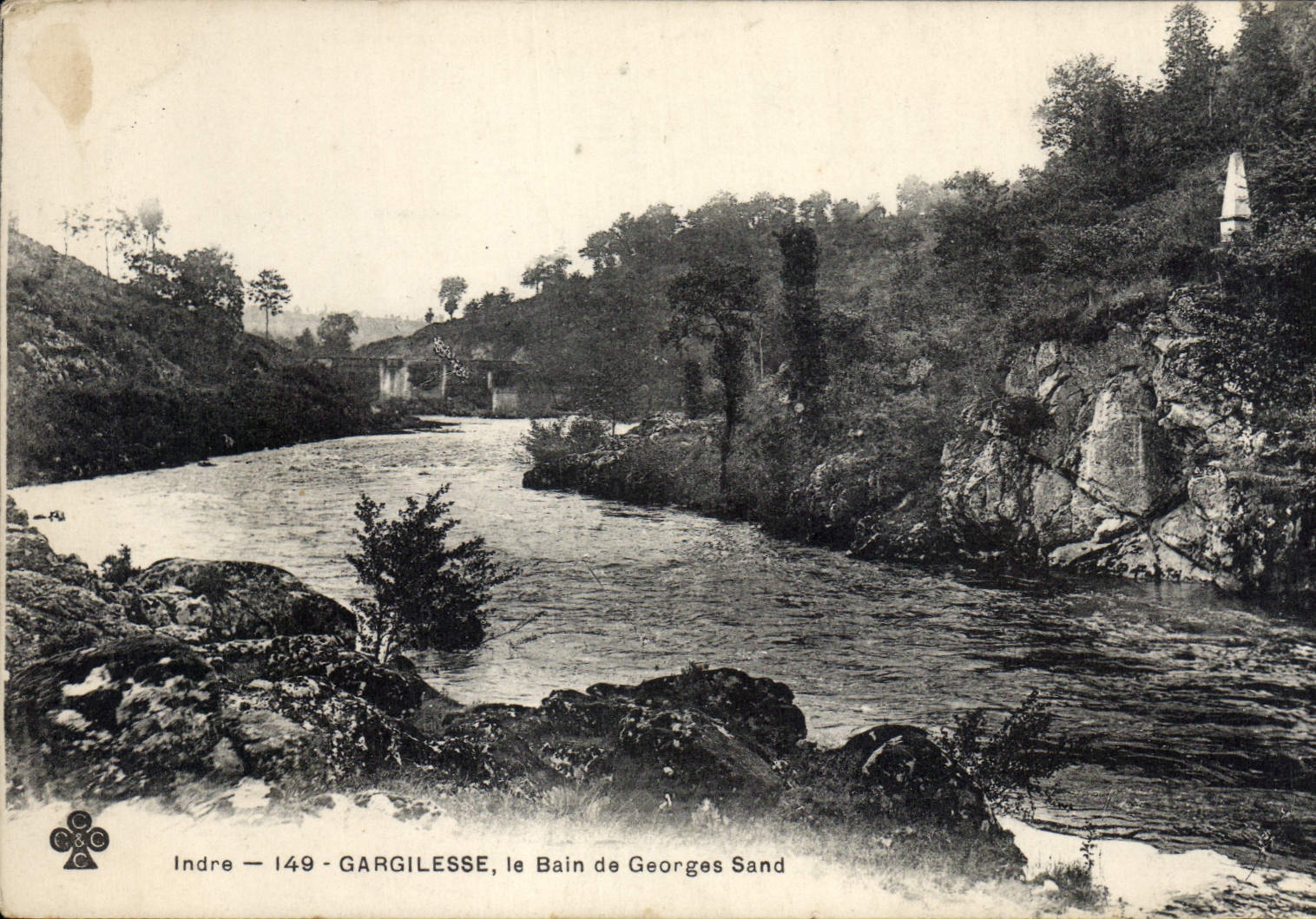 CPA Gargilesse le Bain de Georges Sand