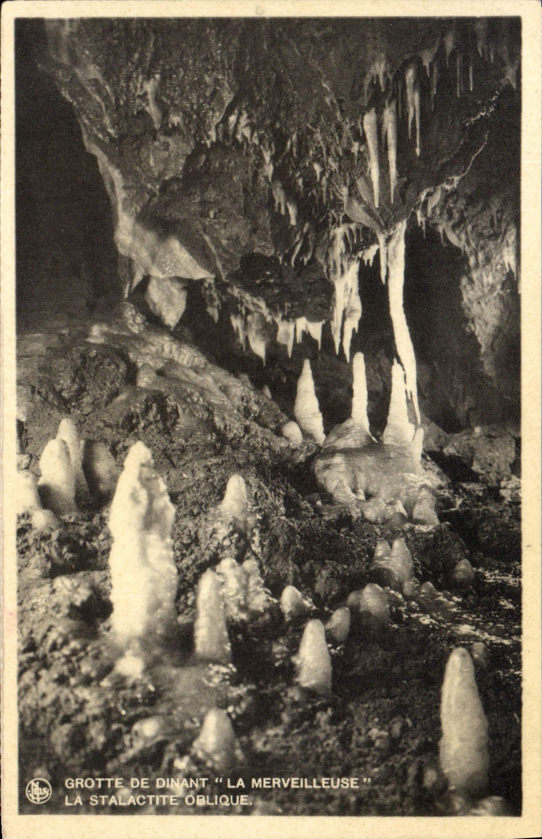 CPA Grotte de Dinant La Merveilleuse La stalactite Oblique
