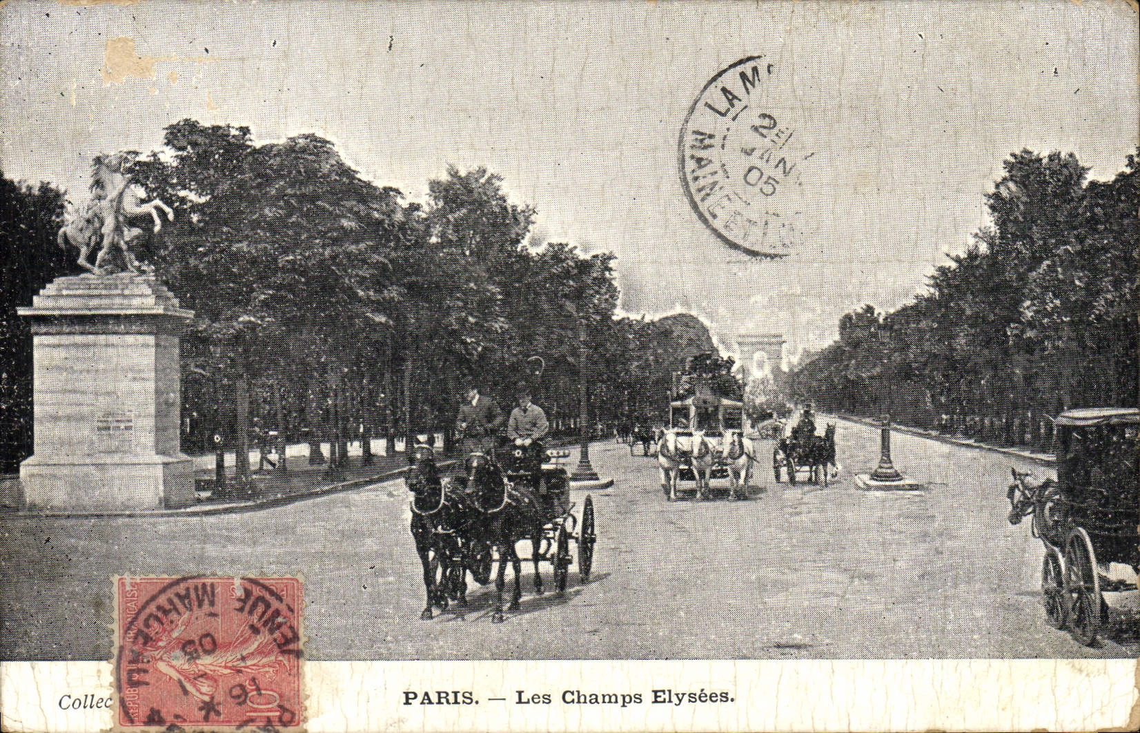 CPA Paris Les Champs Elysees 