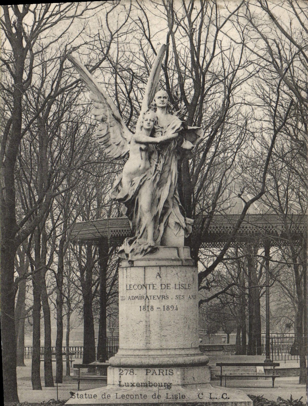 CPA Luxembourg Statue de Leconte de Lisle