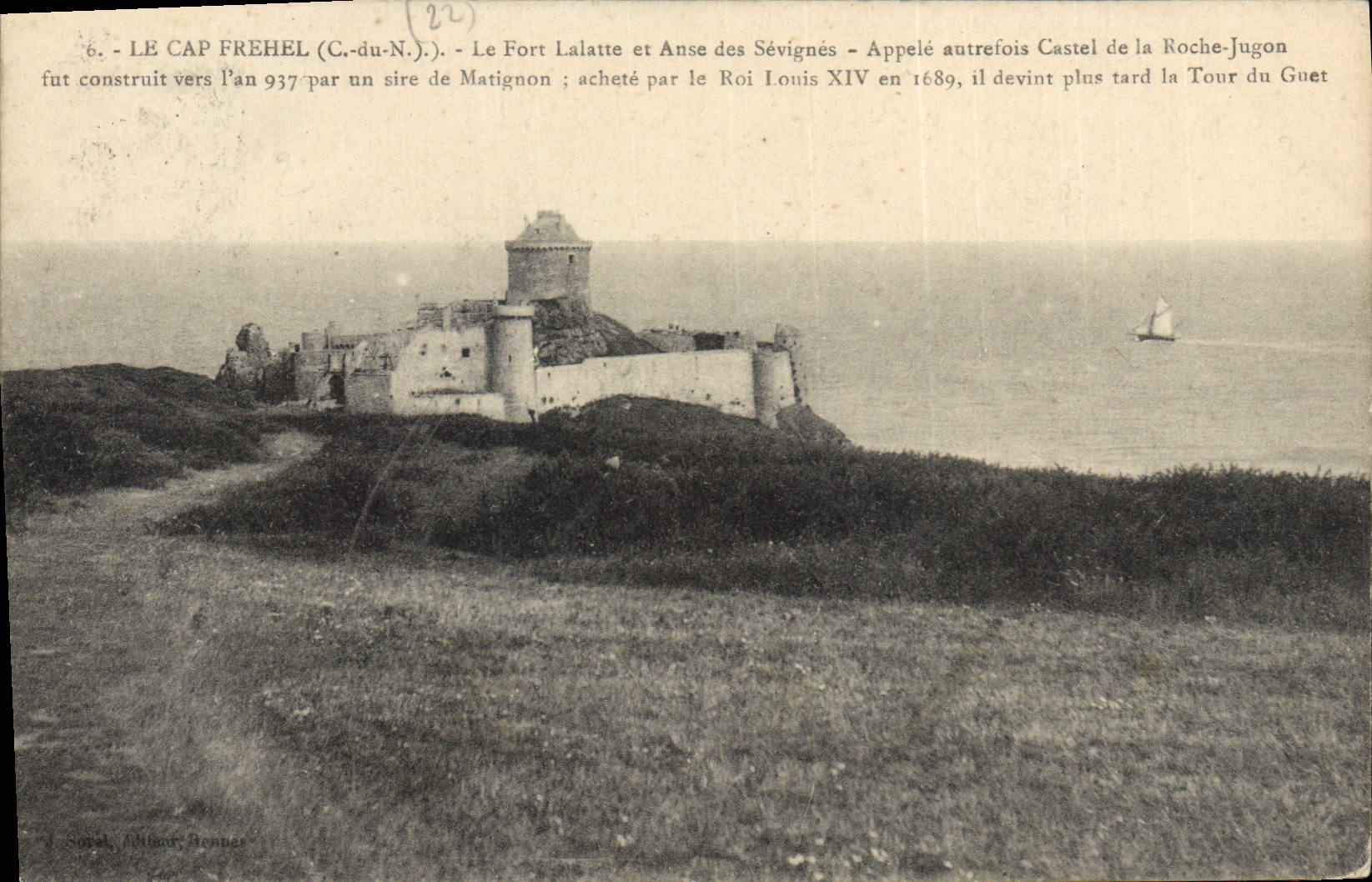 CPA Le Cap Frehel C du N Le Fort Lalatte et Anse dea Sevignes