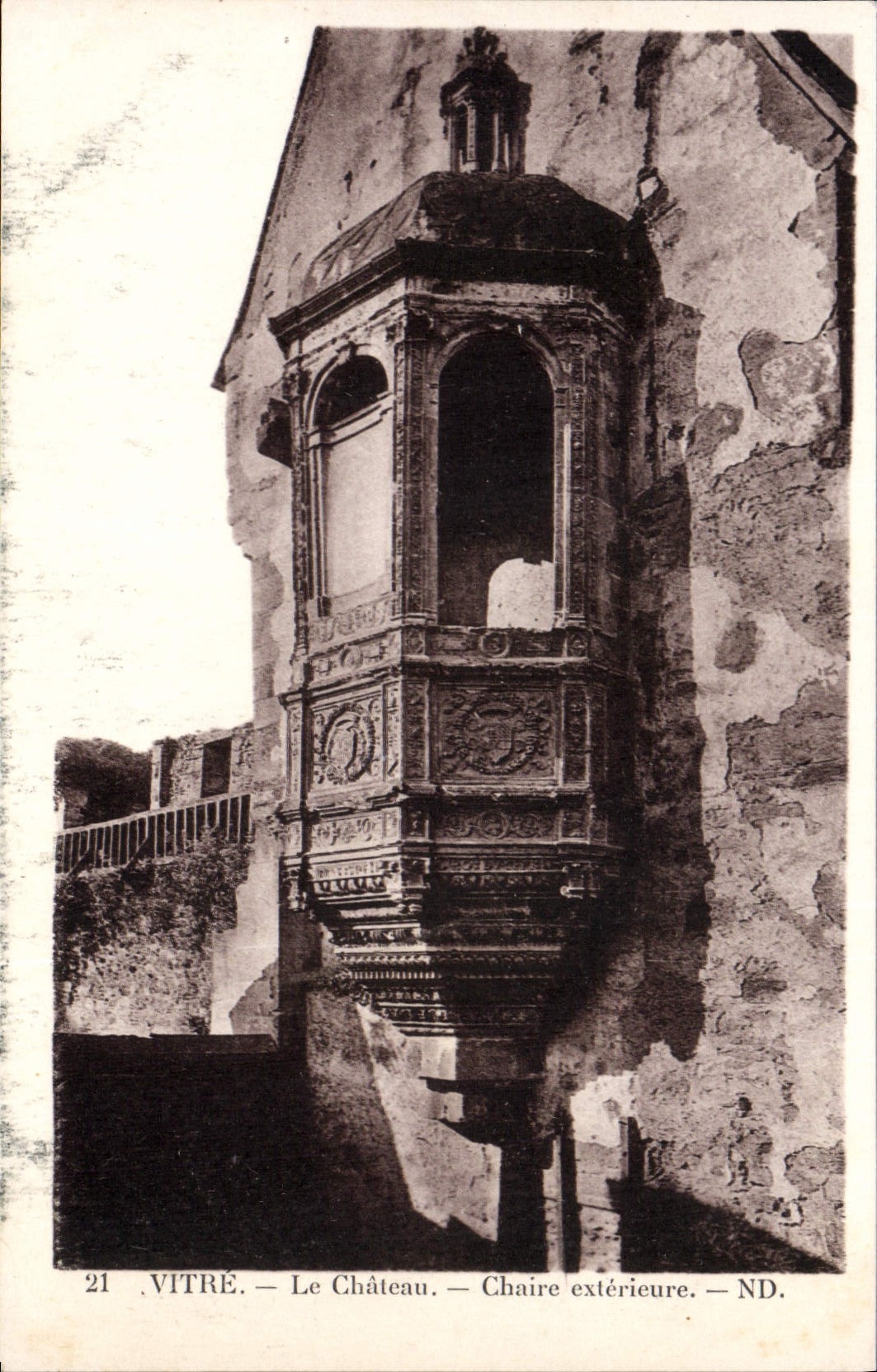 CPA Vitre Le Chateau Chaire exterieure 