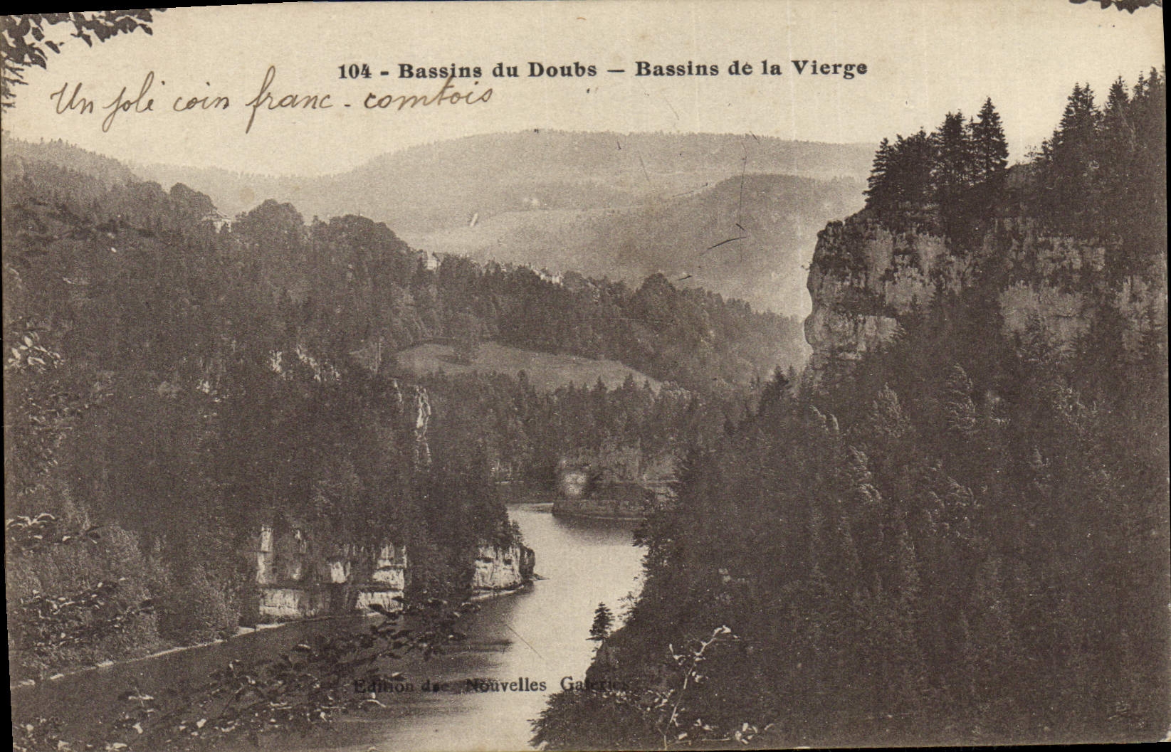 CPA Bassin du Doubs Bassins de la Vierge 