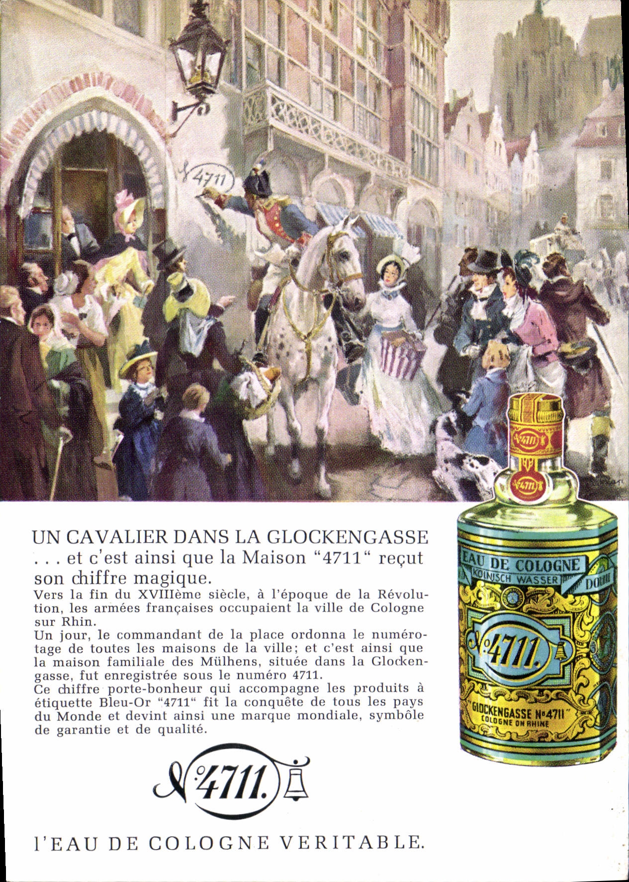 CPA l'Eau de Cologne Veritable 