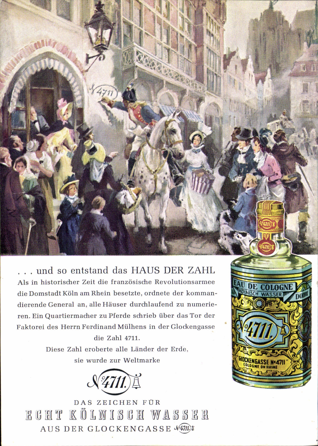 CPA Echt Kolnisch Wasser Aus der Glockengasse 